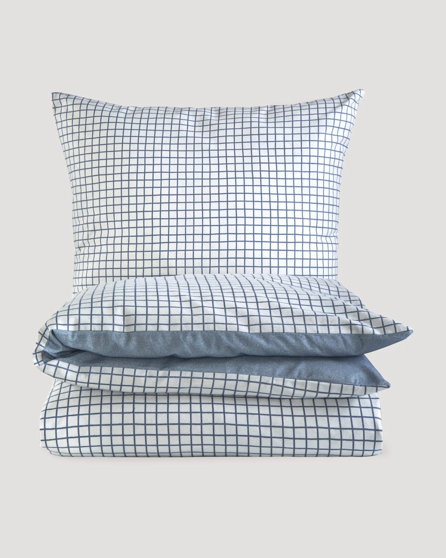hessnatur Baby Biber Wende Bettwäsche aus Bio-Baumwolle - blau - Größe 135x200 / 80x80 cm – Ansicht 2