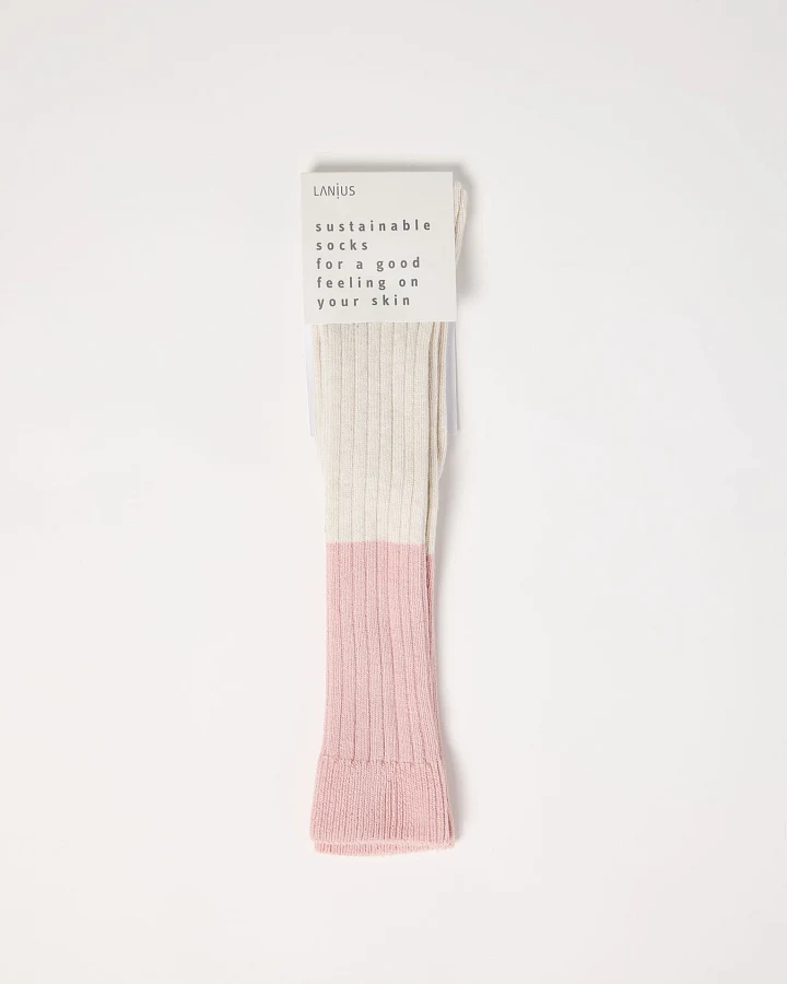 Colourblock Kniestrümpfe (GOTS)