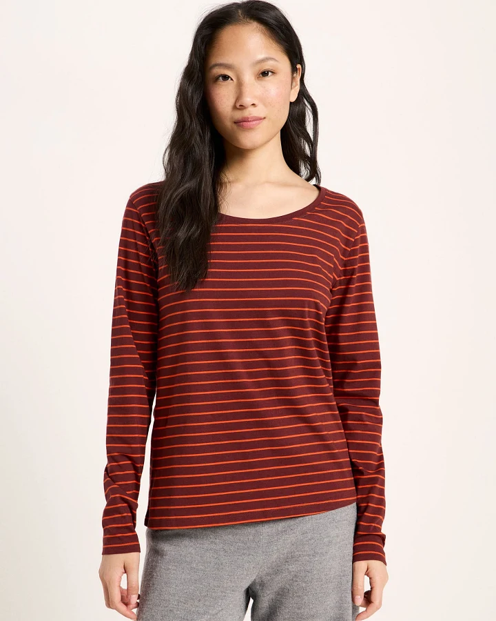 Streifen Langarmshirt (GOTS)