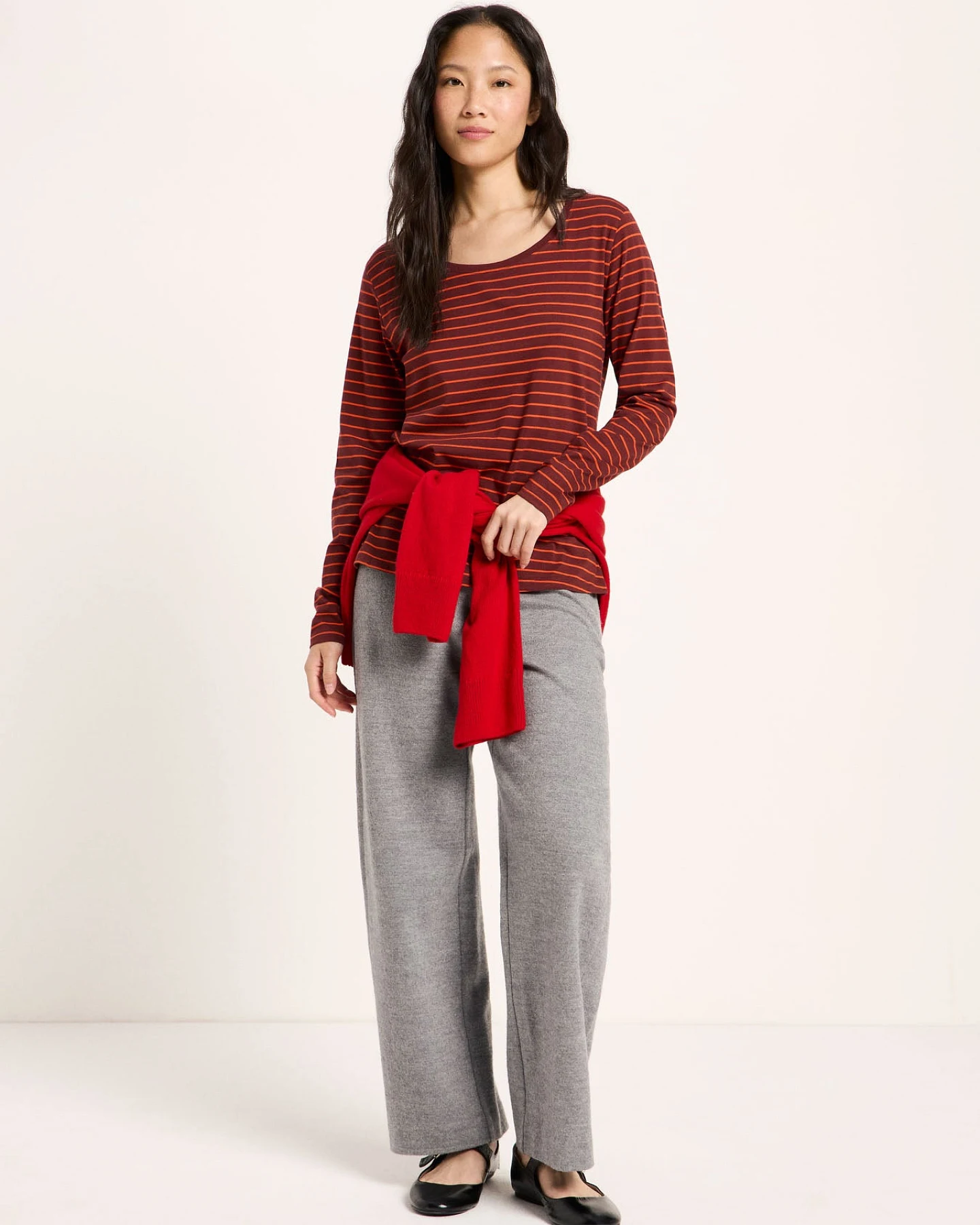 Streifen Langarmshirt (GOTS) – Ansicht 2