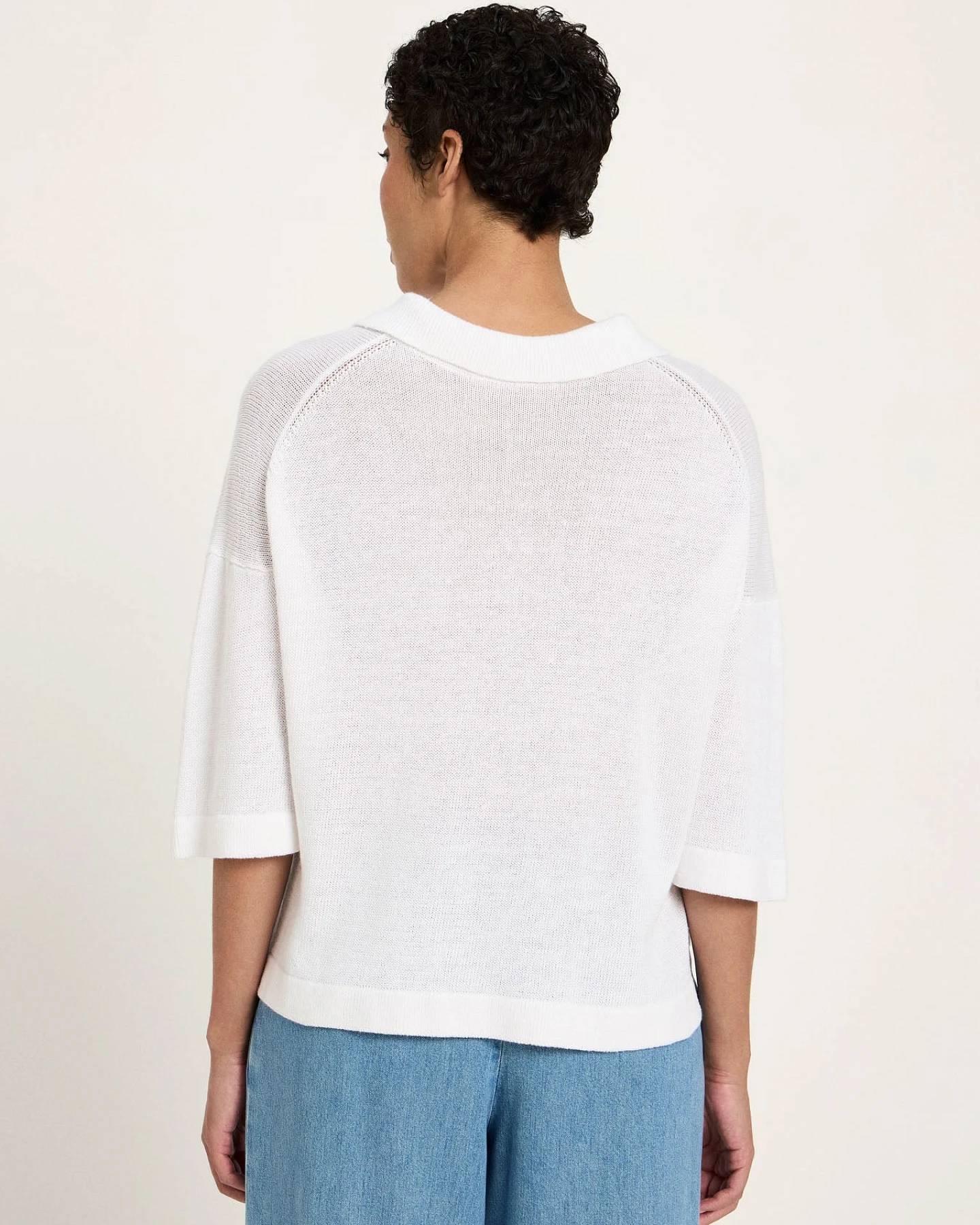 Halbarmpullover mit Polo-Kragen – Ansicht 4