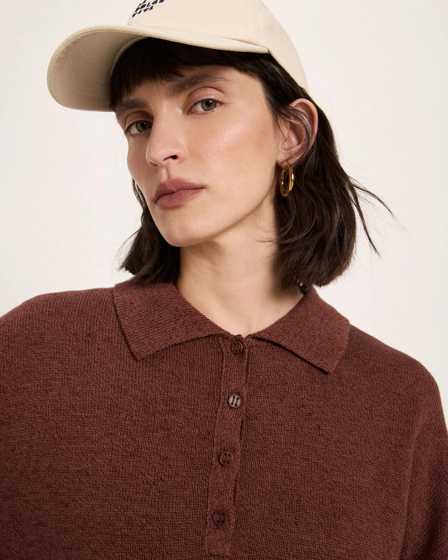 Halbarmpullover mit Polo-Kragen – Ansicht 4