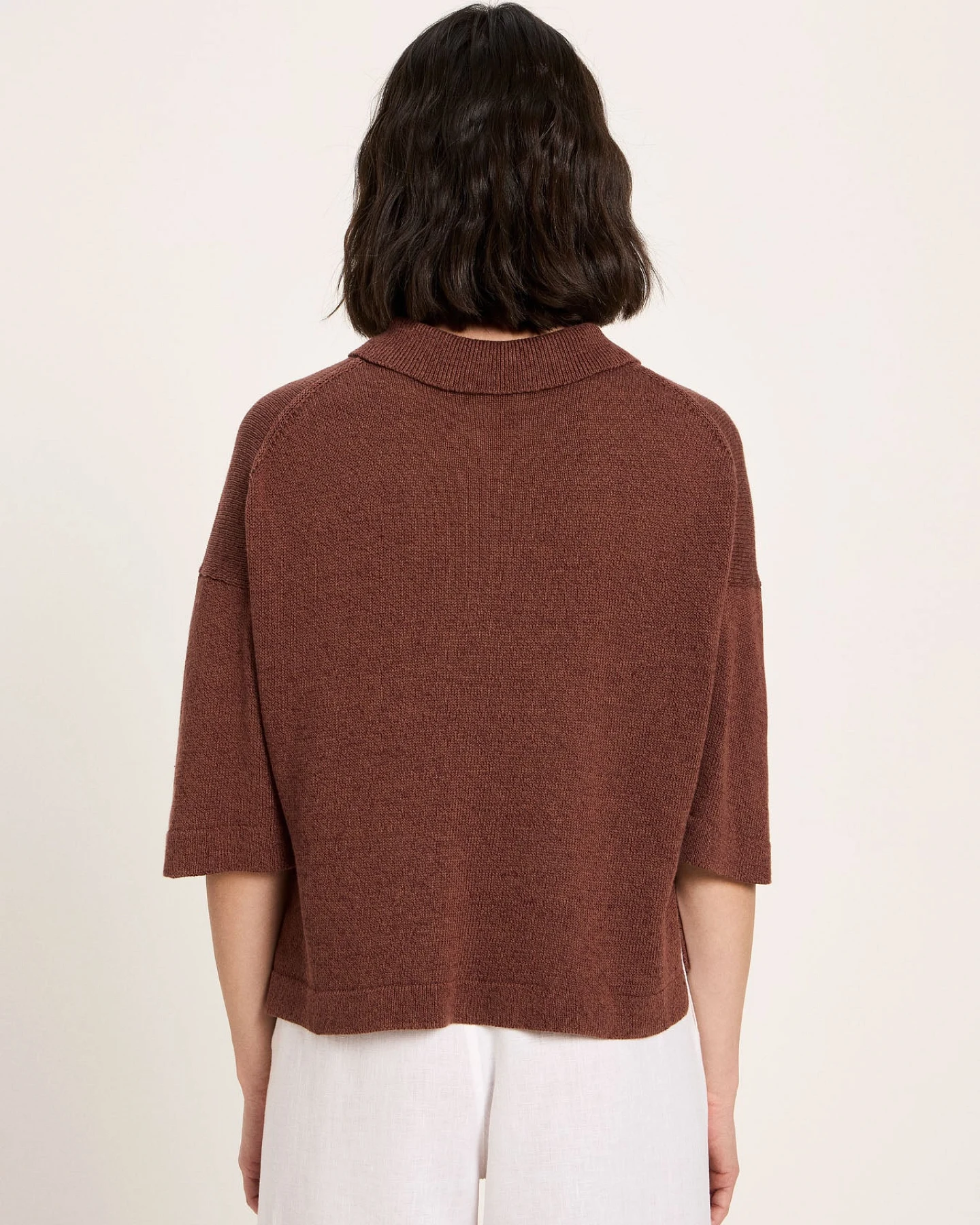 Halbarmpullover mit Polo-Kragen – Ansicht 5