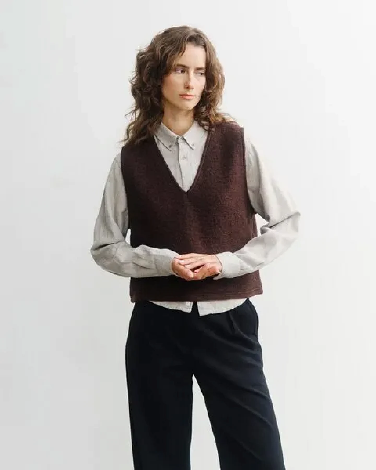 Rotholz Damen Weste - Cropped Vest – Ansicht 4