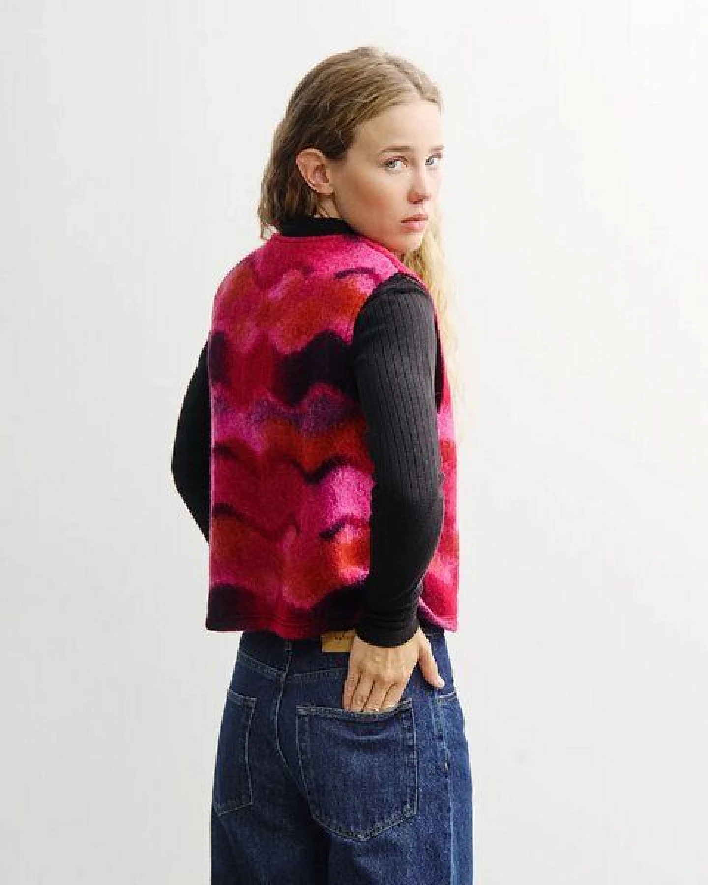 Rotholz Damen Weste - Cropped Vest – Ansicht 4
