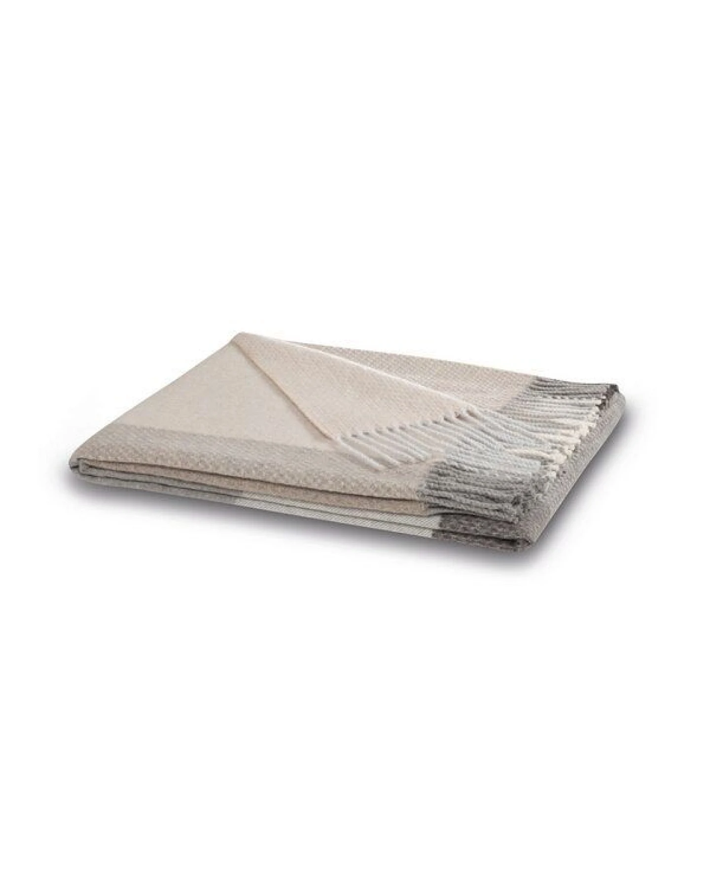 biederlack Fransenplaid Desire grey oder camel - herrlich leicht – Ansicht 3