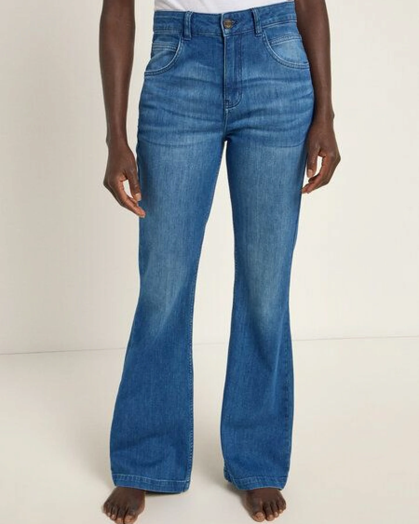 LANIUS Flared Jeans (GOTS) aus Bio-Baumwolle – Ansicht 2