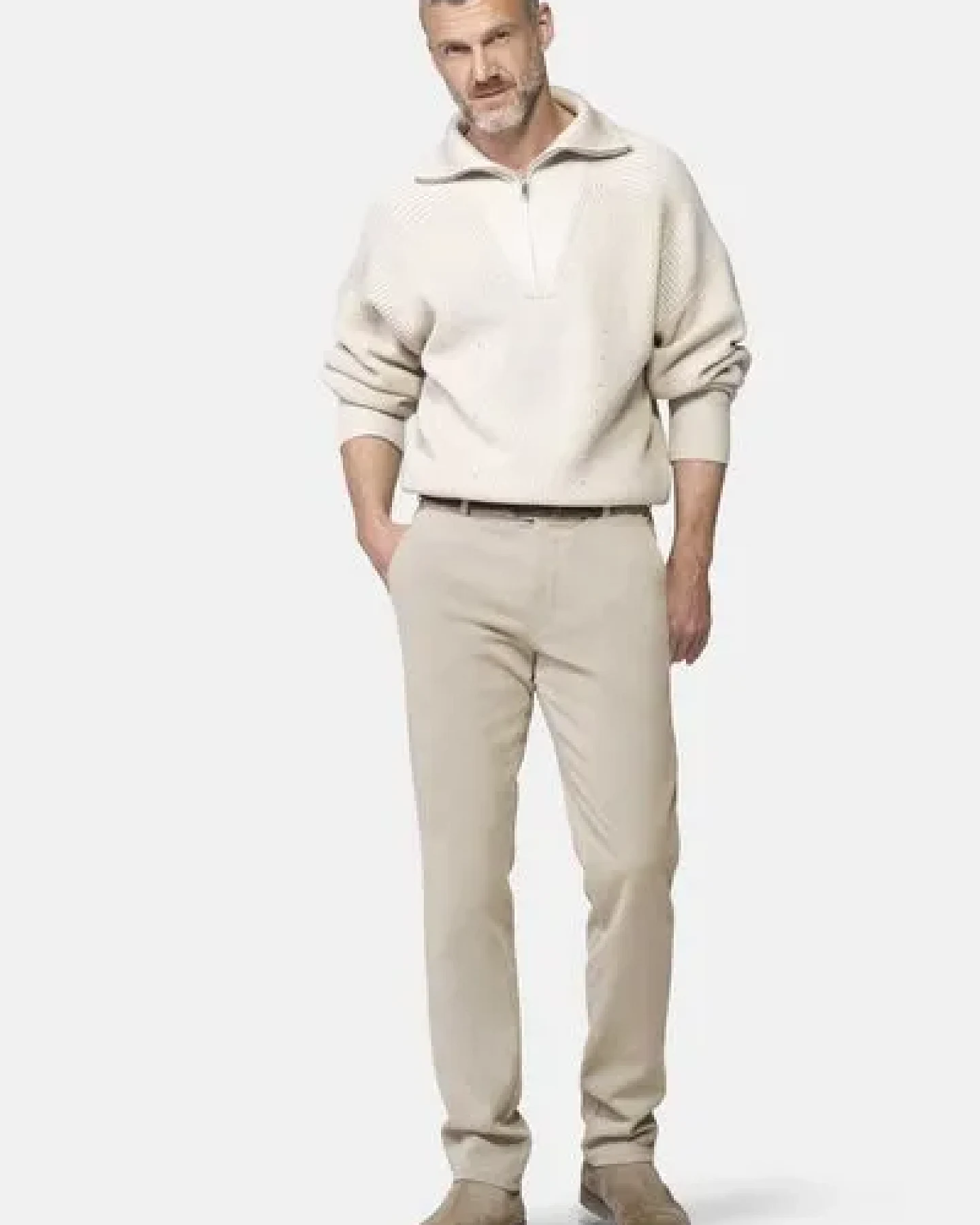 MEYER ACTIVE-Chino im Winter Twill – Ansicht 2