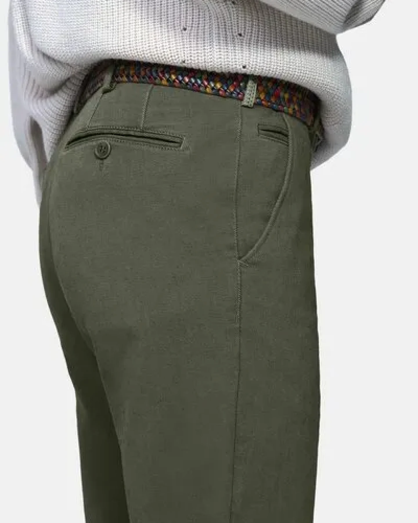 MEYER ACTIVE-Chino im Winter Twill – Ansicht 4