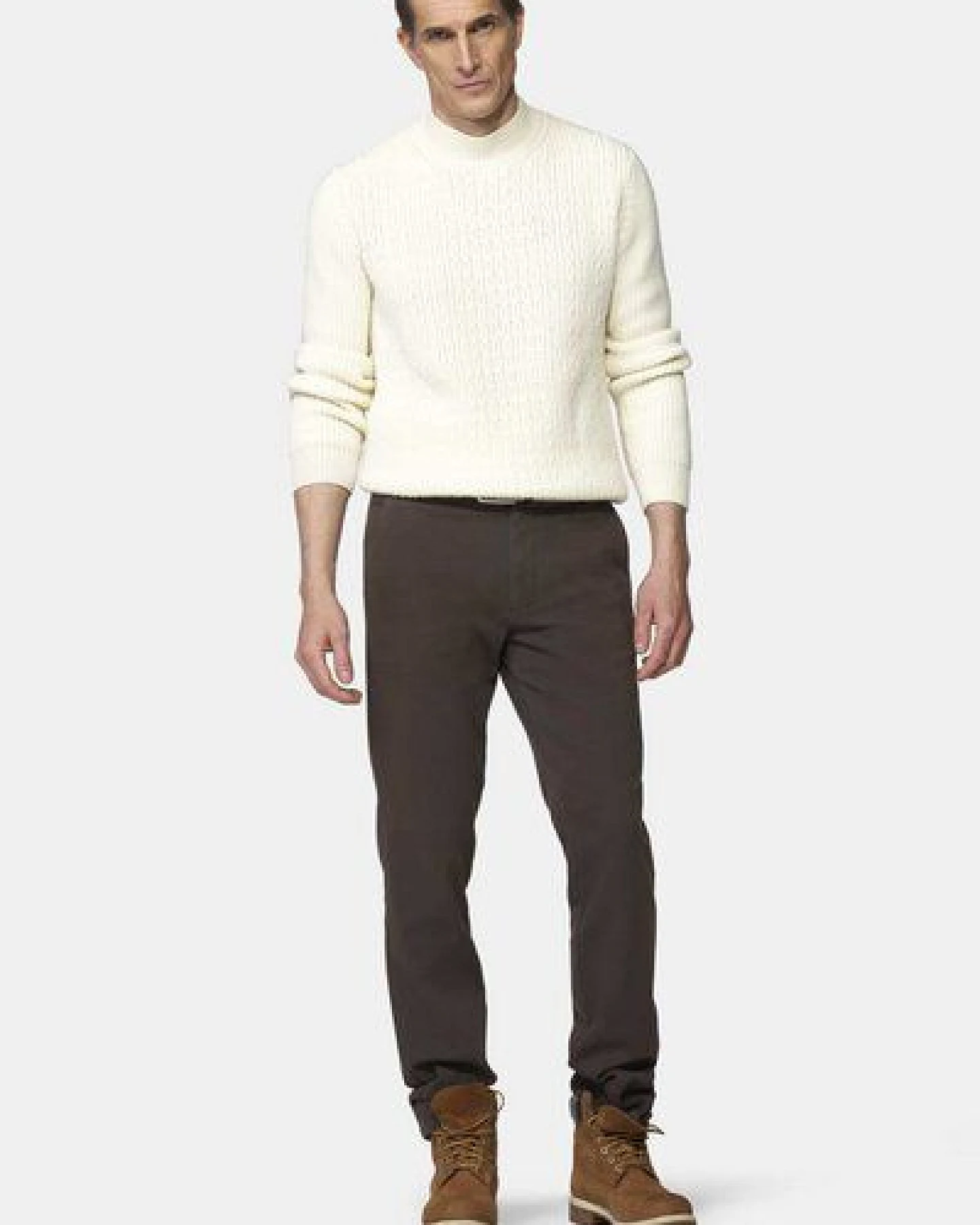 MEYER ACTIVE-Chino im Winter Twill – Ansicht 2