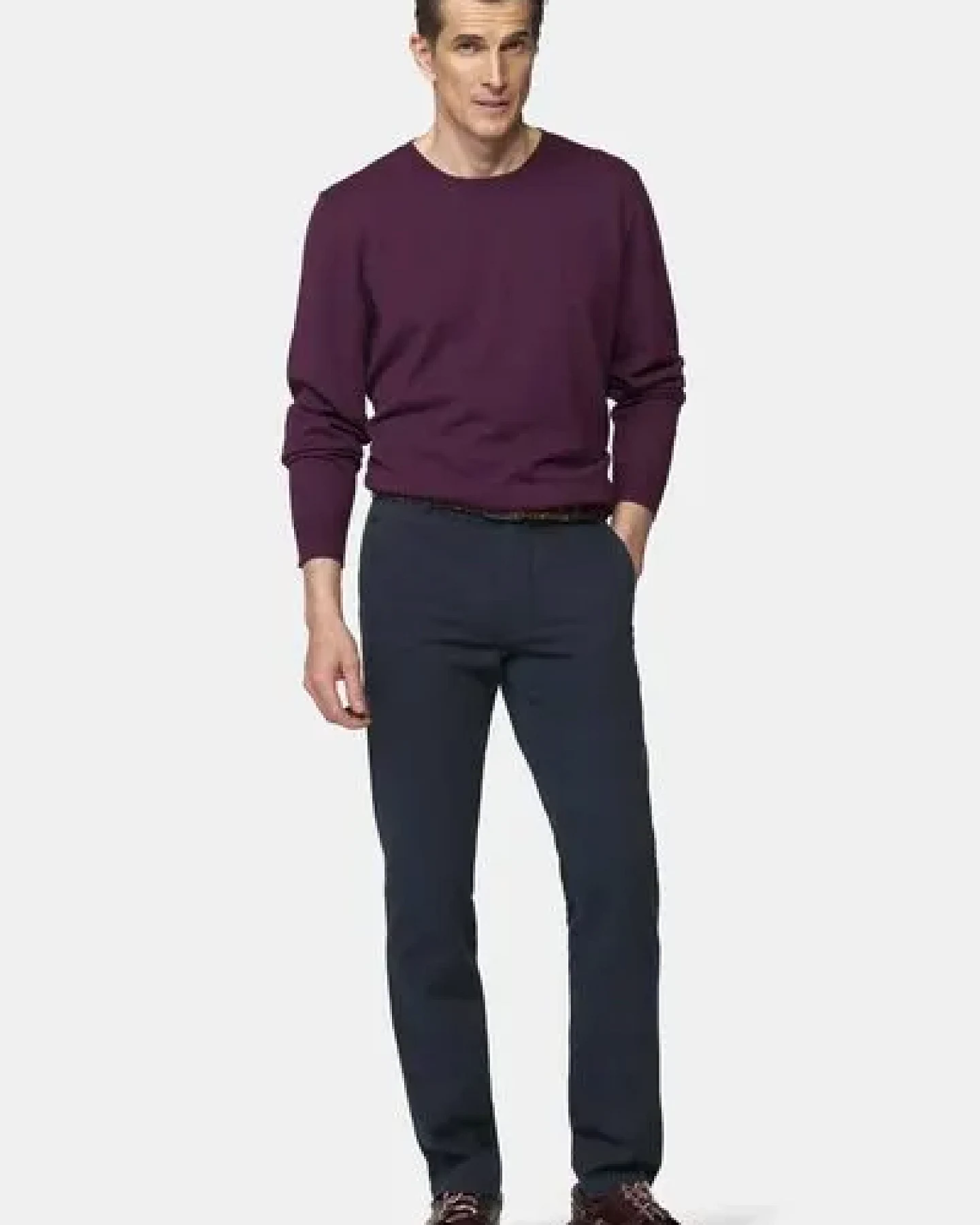 MEYER ACTIVE-Chino im Winter Twill – Ansicht 2