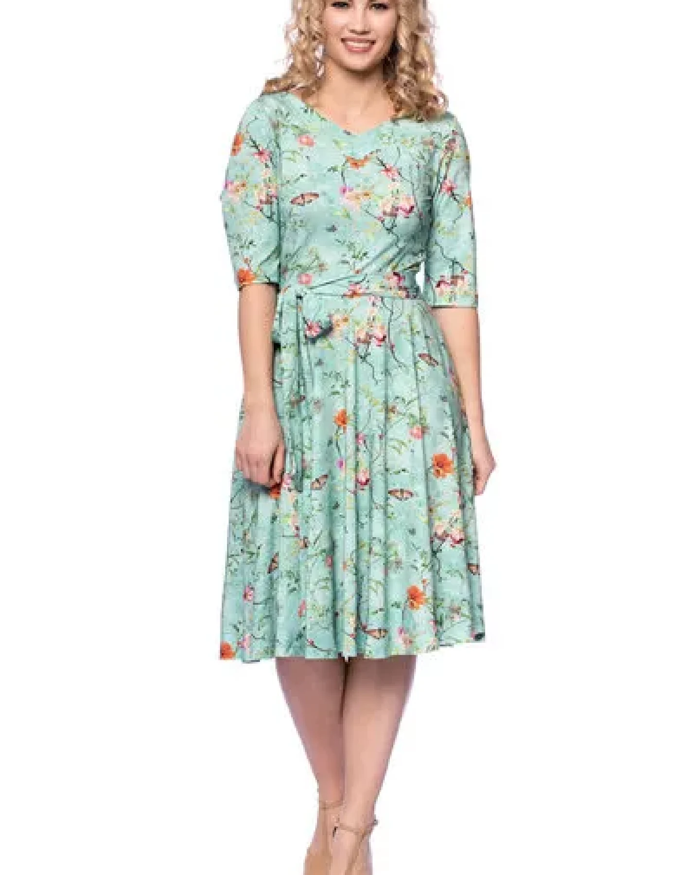 Milchshake AVA wendbares Wickelkleid aus Bambus-Viskose Jersey – Ansicht 2