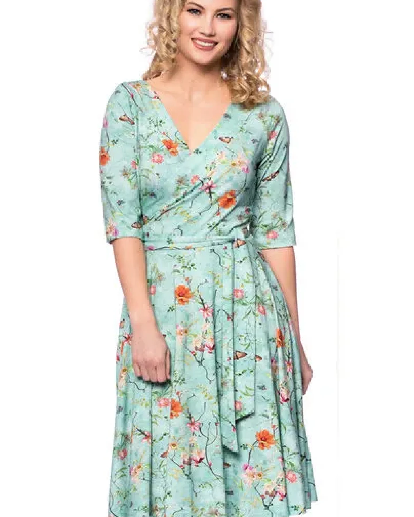 Milchshake AVA wendbares Wickelkleid aus Bambus-Viskose Jersey – Ansicht 3