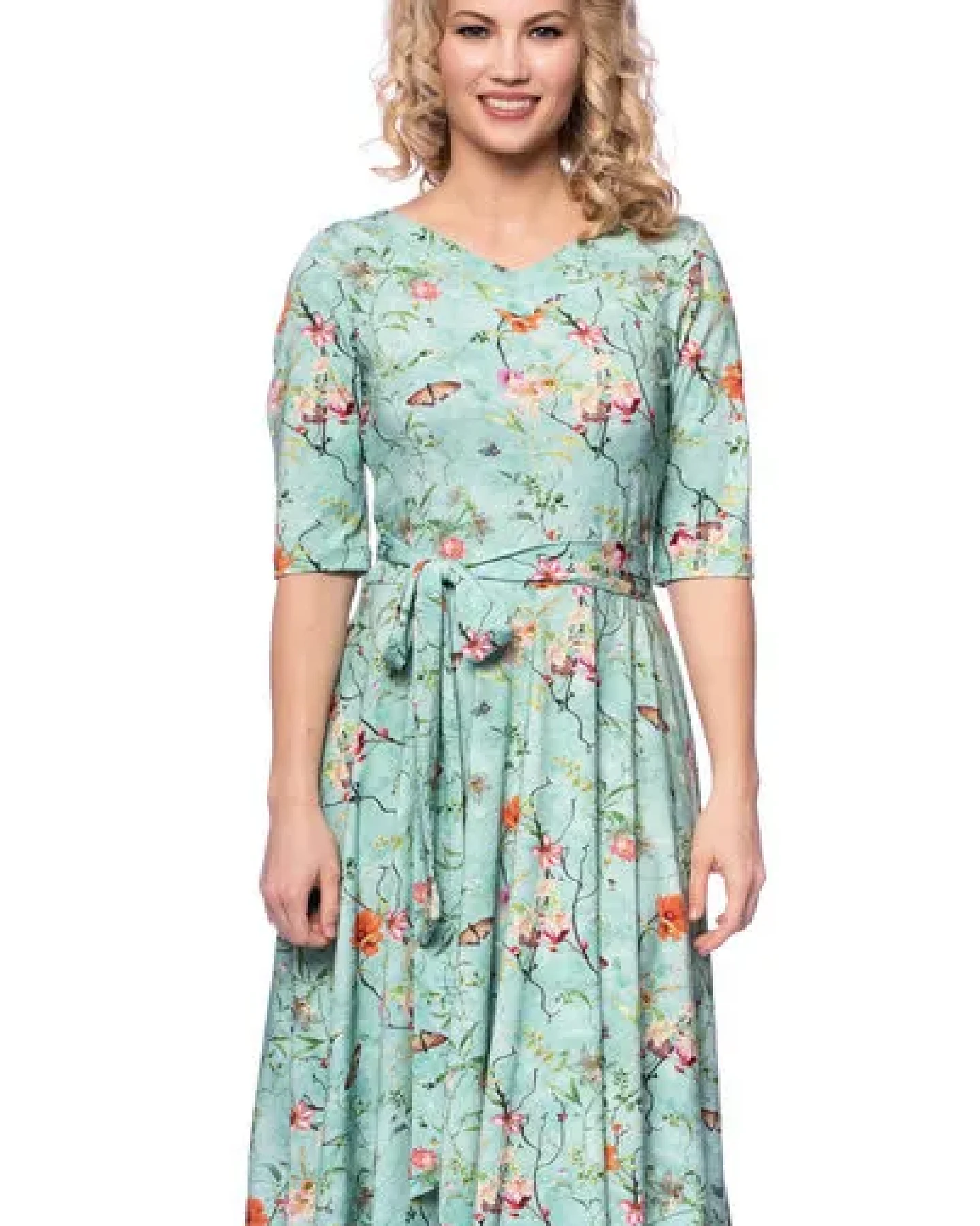 Milchshake AVA wendbares Wickelkleid aus Bambus-Viskose Jersey – Ansicht 4