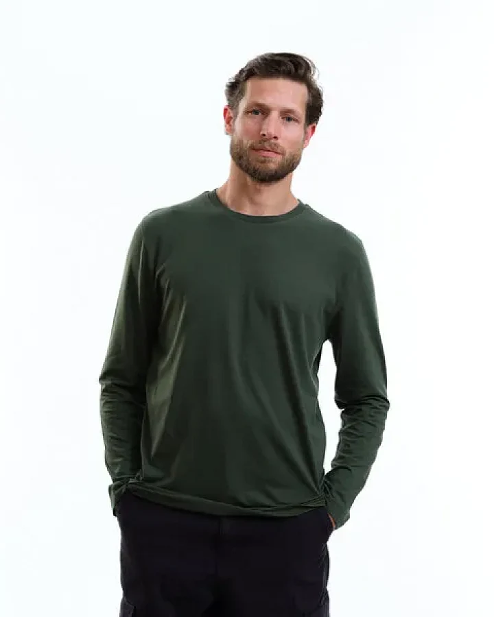 GARY MASH Herren Langarmshirt Scott aus TENCEL Lyocell Mix