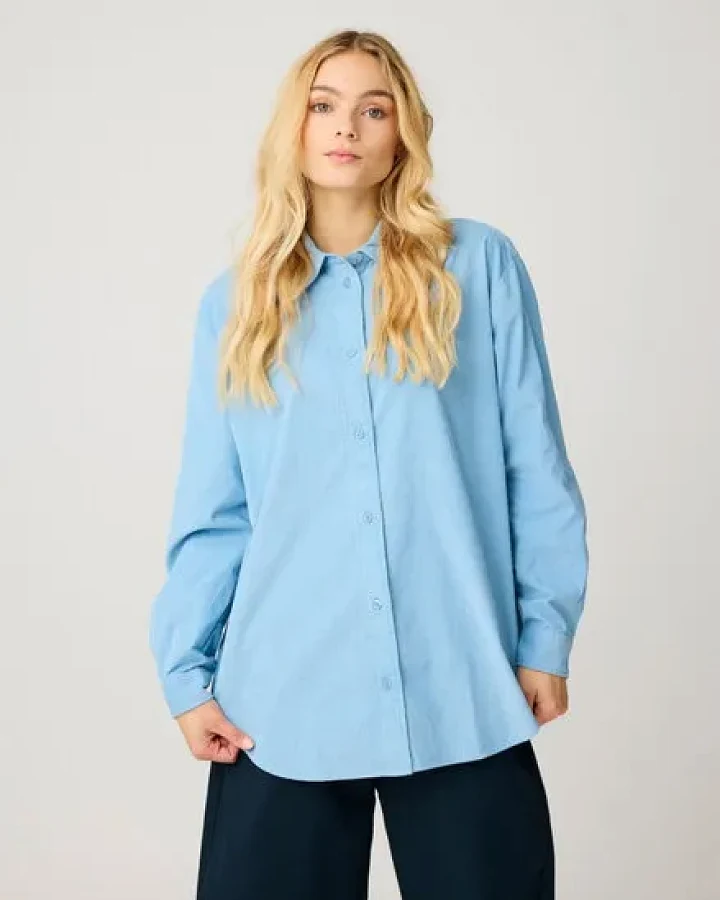 KnowledgeCotton Apparel Lockeres Cordhemd VEGA aus Bio-Baumwolle