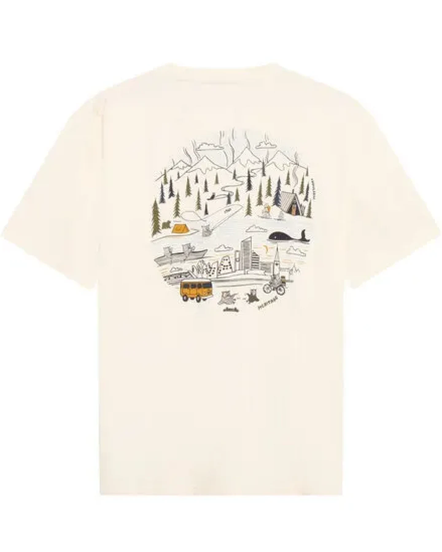 KnowledgeCotton Apparel T-Shirt mit Rückenprint aus Bio-Baumwolle – Ansicht 3
