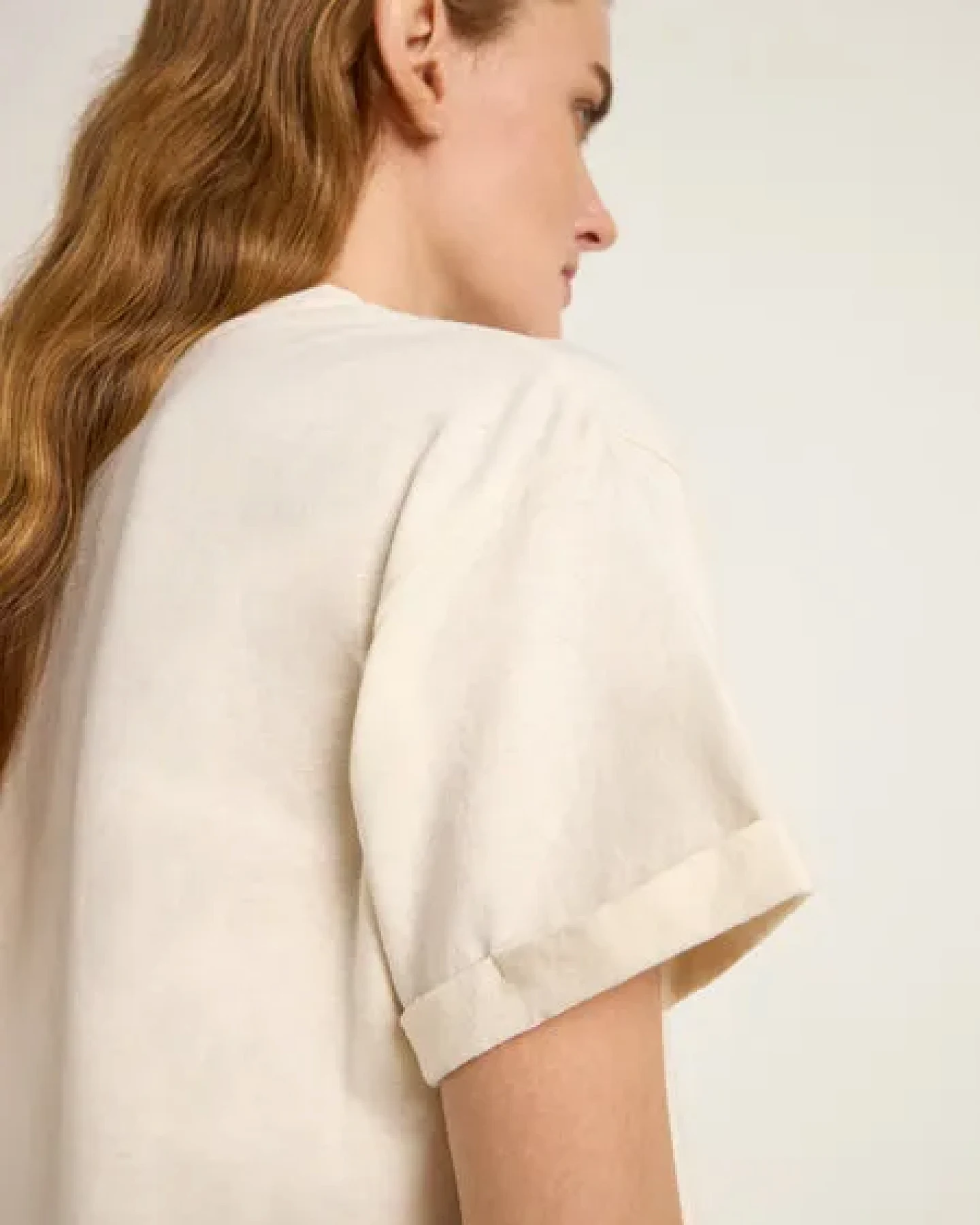 LANIUS Statementshirt "READY" (OCS) aus Hanf und Bio-Baumwolle – Ansicht 4