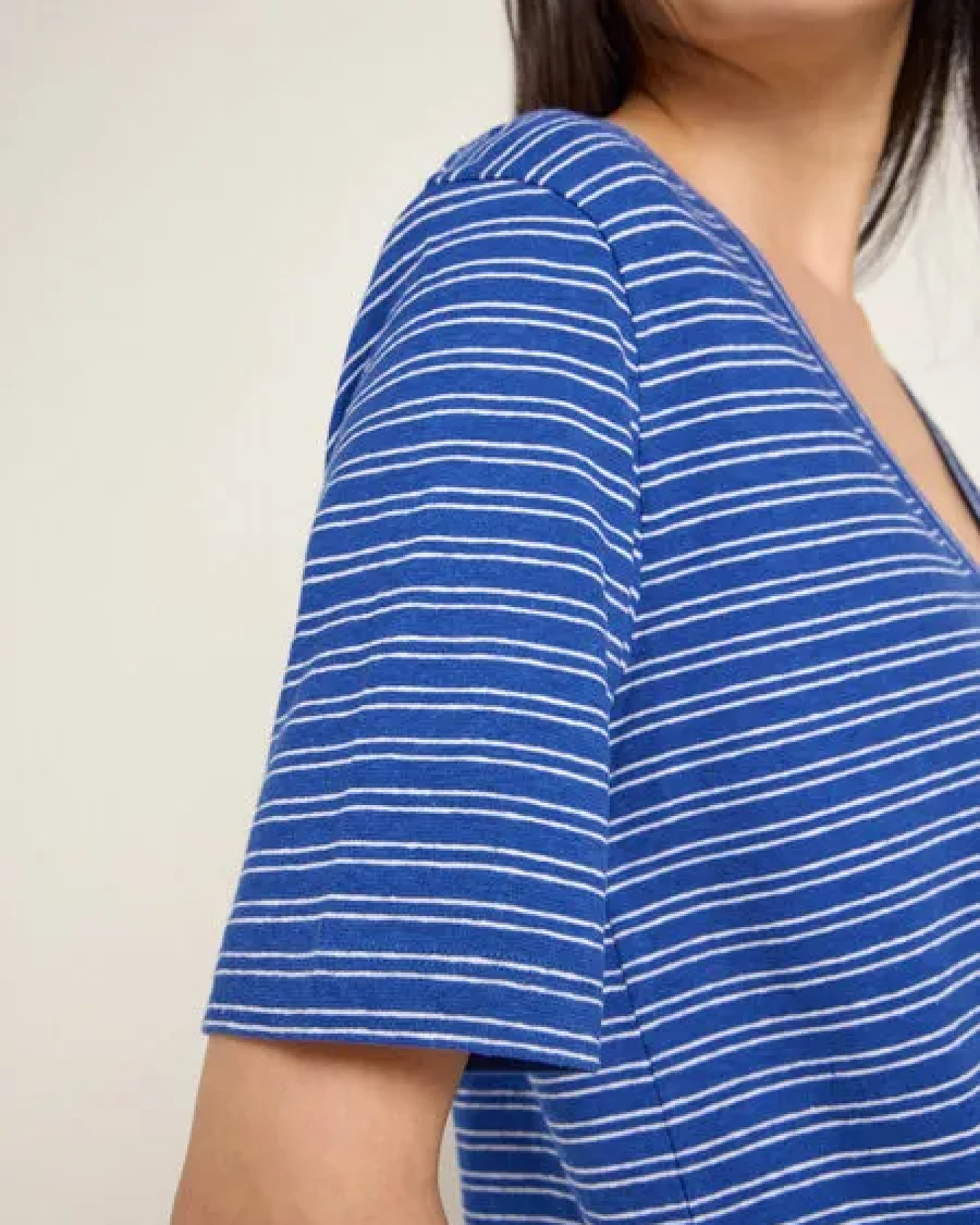 LANIUS Streifenshirt (OCS) aus Hanf und Bio-Baumwolle – Ansicht 4