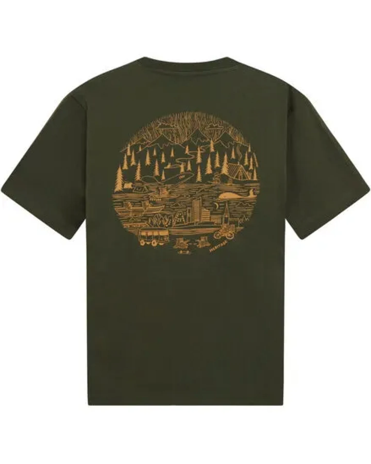 KnowledgeCotton Apparel T-Shirt mit Rückenprint aus Bio-Baumwolle – Ansicht 3