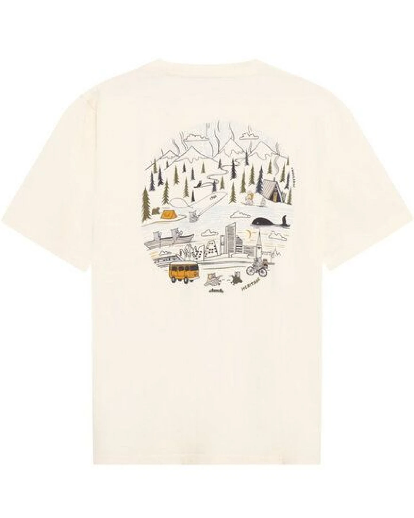 KnowledgeCotton Apparel T-Shirt mit Rückenprint aus Bio-Baumwolle – Ansicht 3