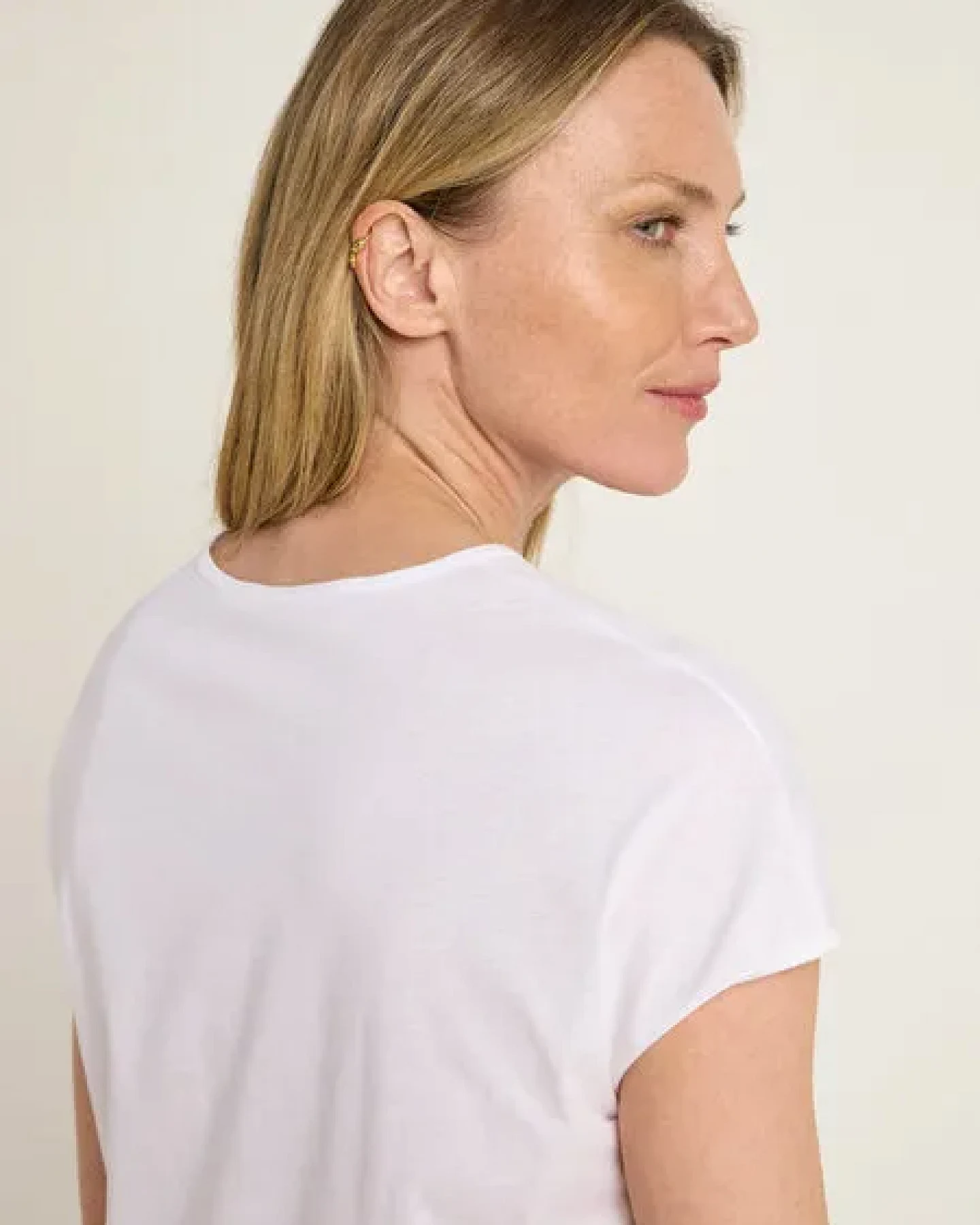LANIUS Shirt mit überschnittener Schulter aus Bio-Baumwolle – Ansicht 4