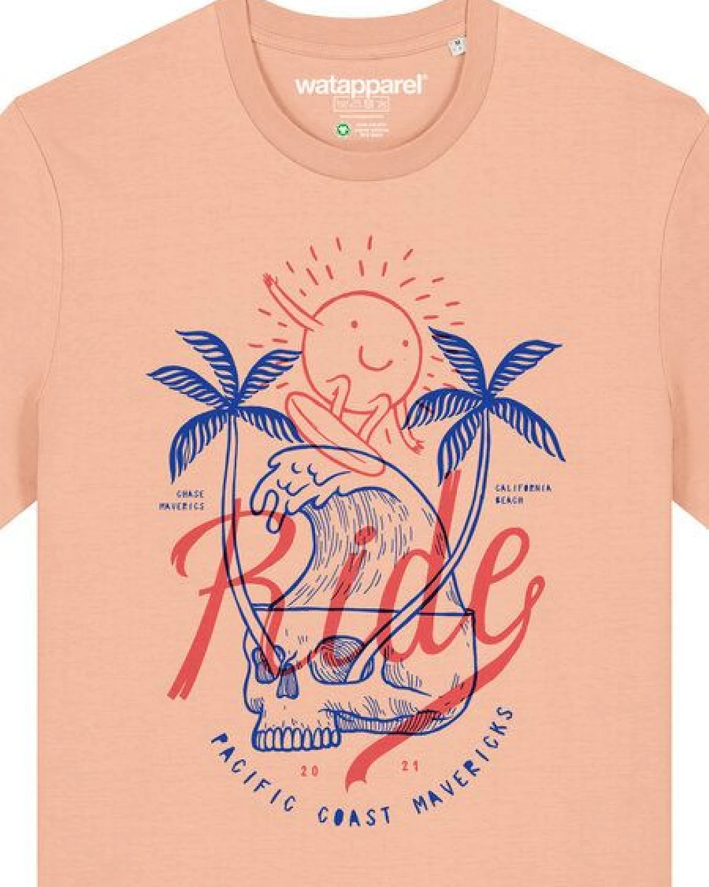 watapparel T-Shirt Unisex Ride the waves – Ansicht 3