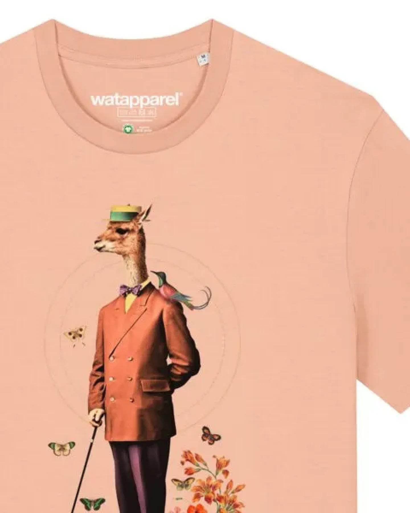 watapparel T-Shirt Unisex Fancy Llama – Ansicht 3