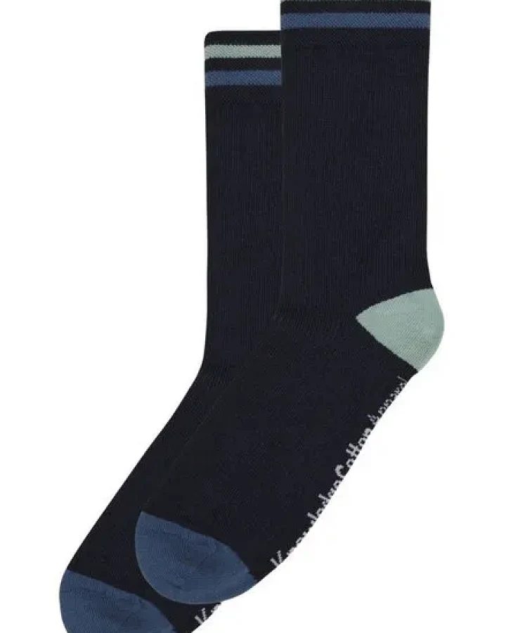 KnowledgeCotton Apparel Stricksocken COLORBLOCK mit Bio-Baumwolle