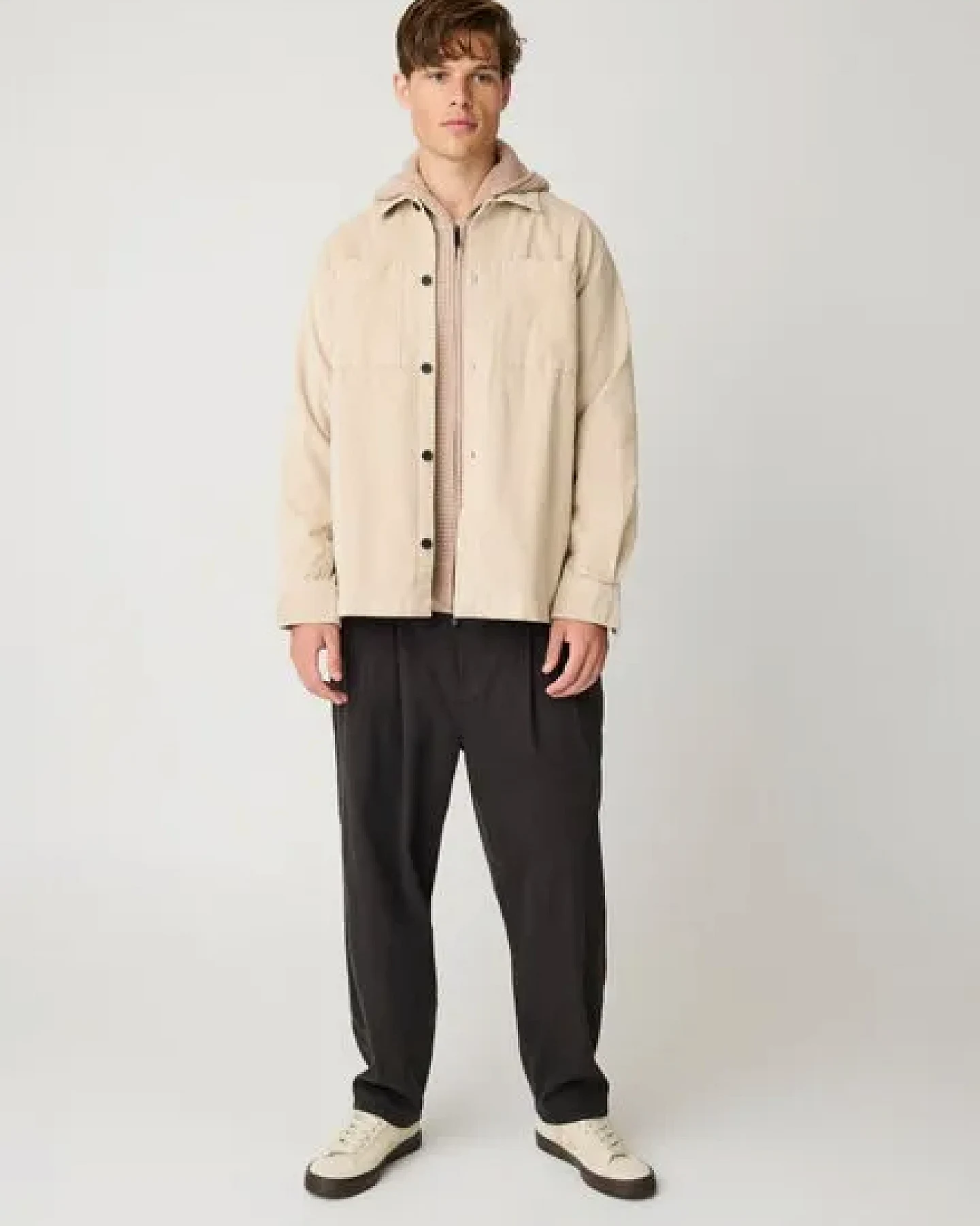 KnowledgeCotton Apparel Lockeres Cord-Overshirt aus Bio-Baumwolle – Ansicht 4