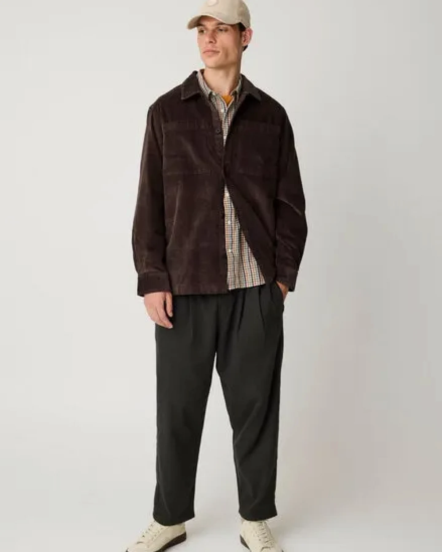 KnowledgeCotton Apparel Lockeres Cord-Overshirt aus Bio-Baumwolle – Ansicht 2