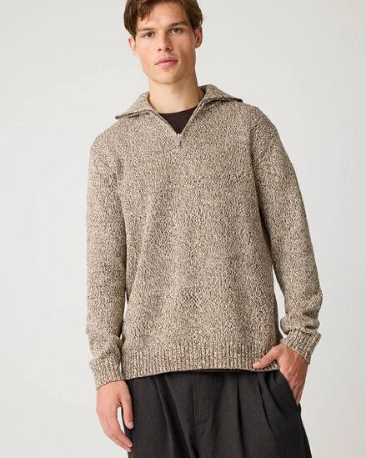 KnowledgeCotton Apparel Strick-Pullover TROYER aus Bio-Baumwolle