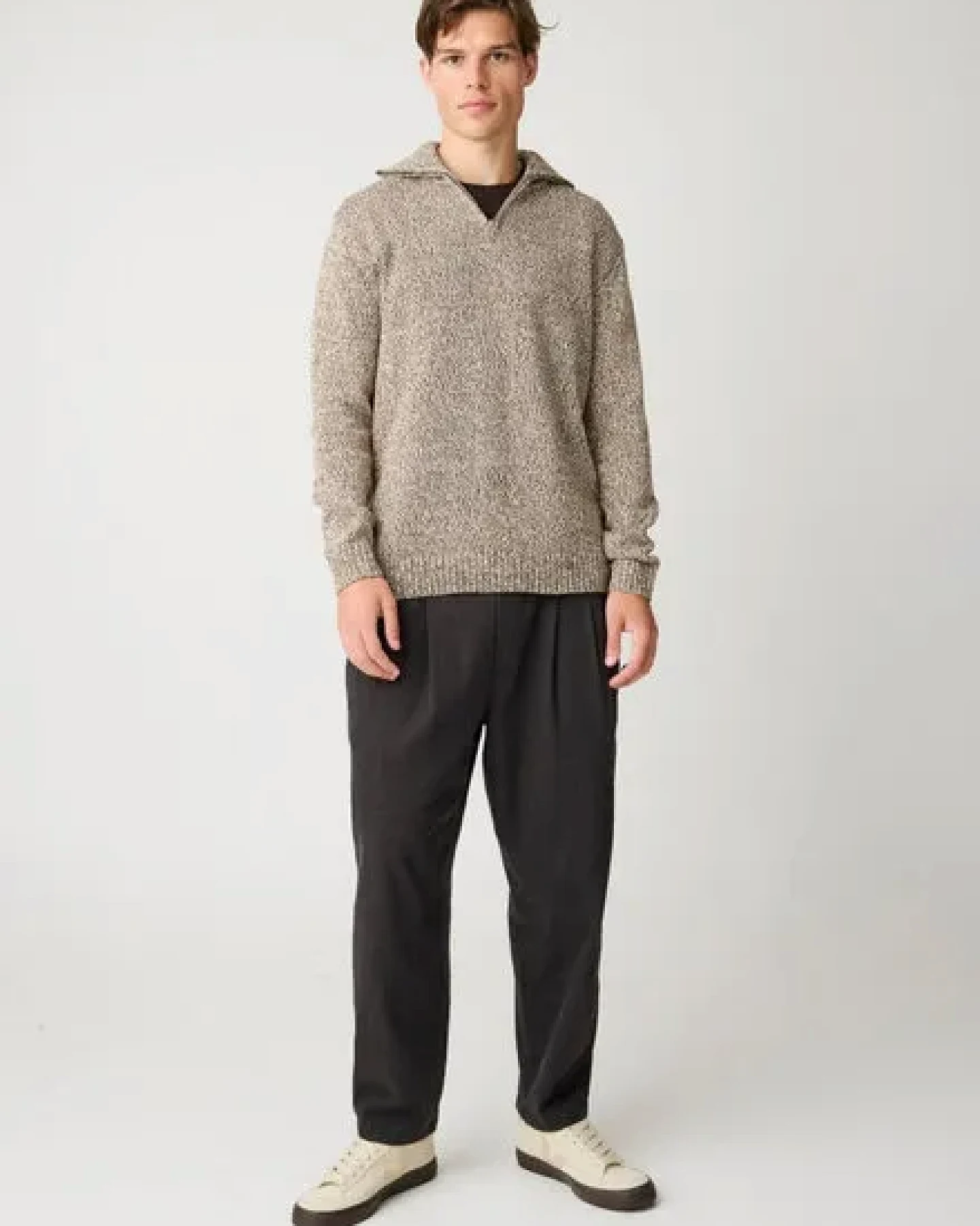 KnowledgeCotton Apparel Strick-Pullover TROYER aus Bio-Baumwolle – Ansicht 2