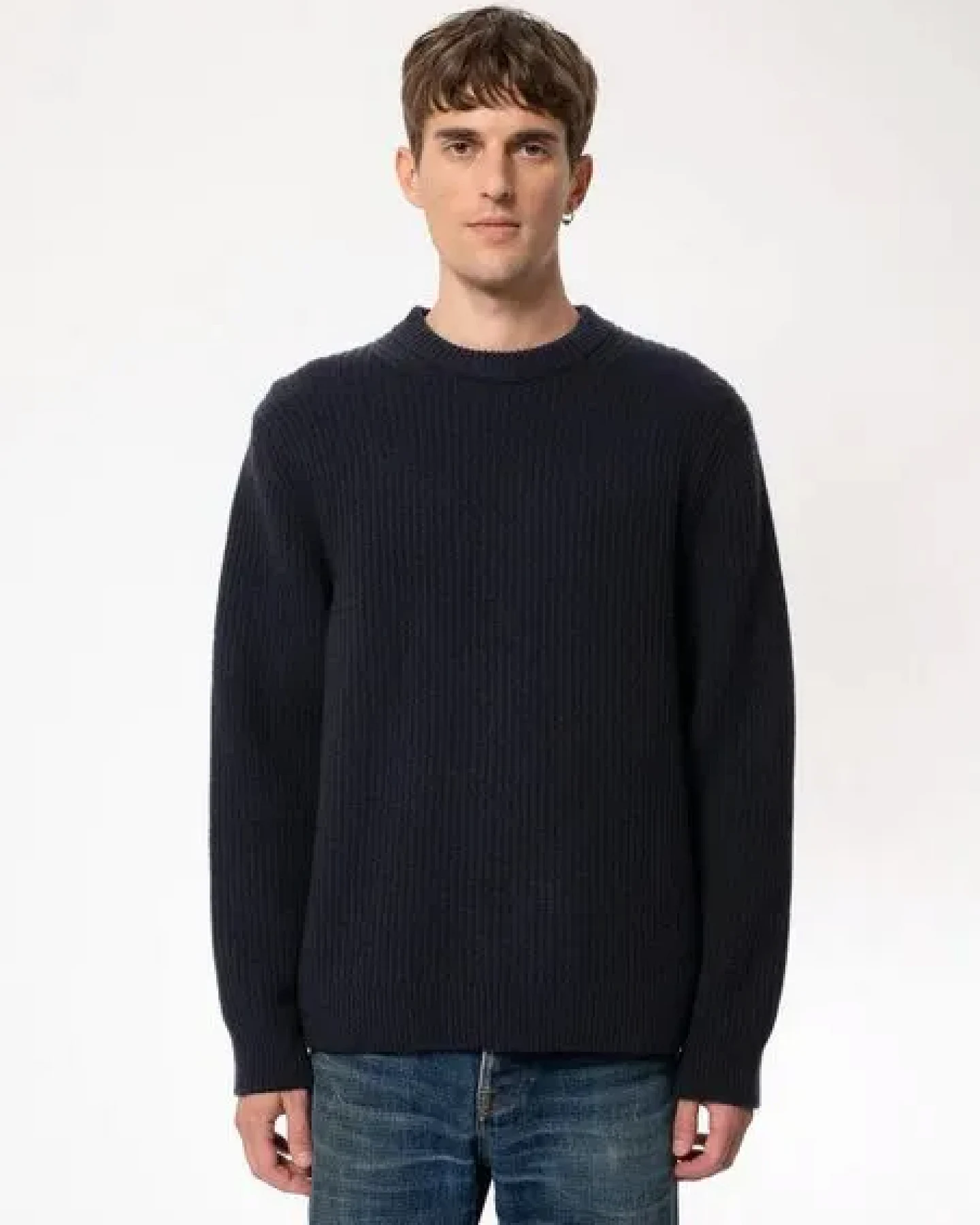 Nudie Jeans Woll-Strickpullover August – Ansicht 3