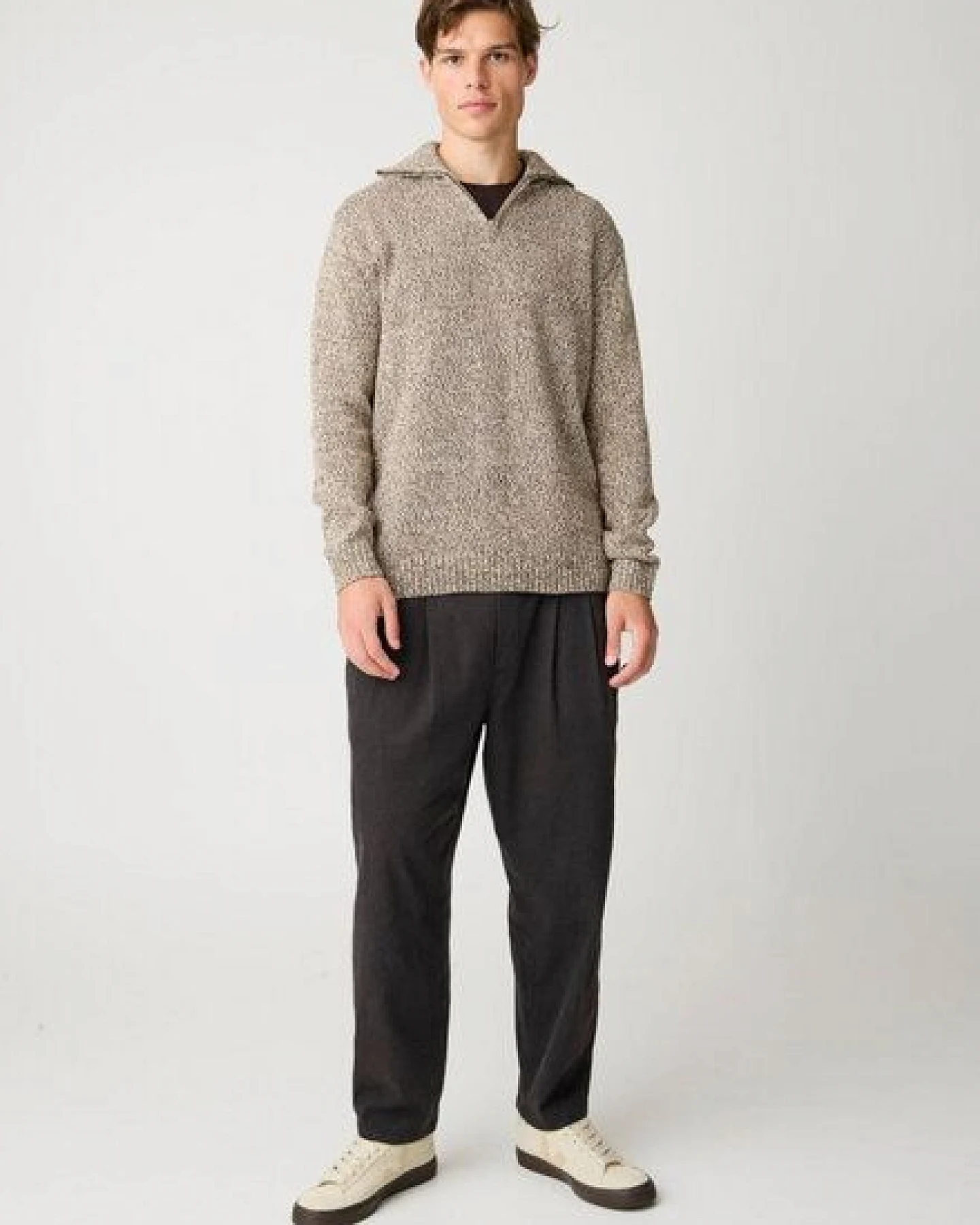 KnowledgeCotton Apparel Strick-Pullover TROYER aus Bio-Baumwolle – Ansicht 2