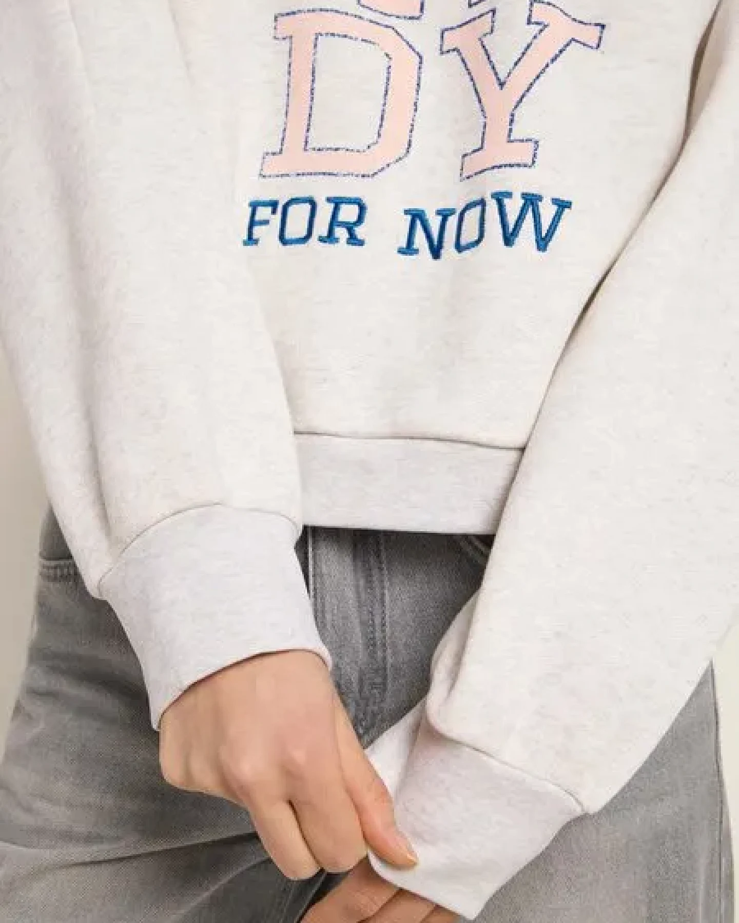 LANIUS Statement Sweatshirt (GOTS) aus Bio-Baumwolle und recyceltem Polyester – Ansicht 4