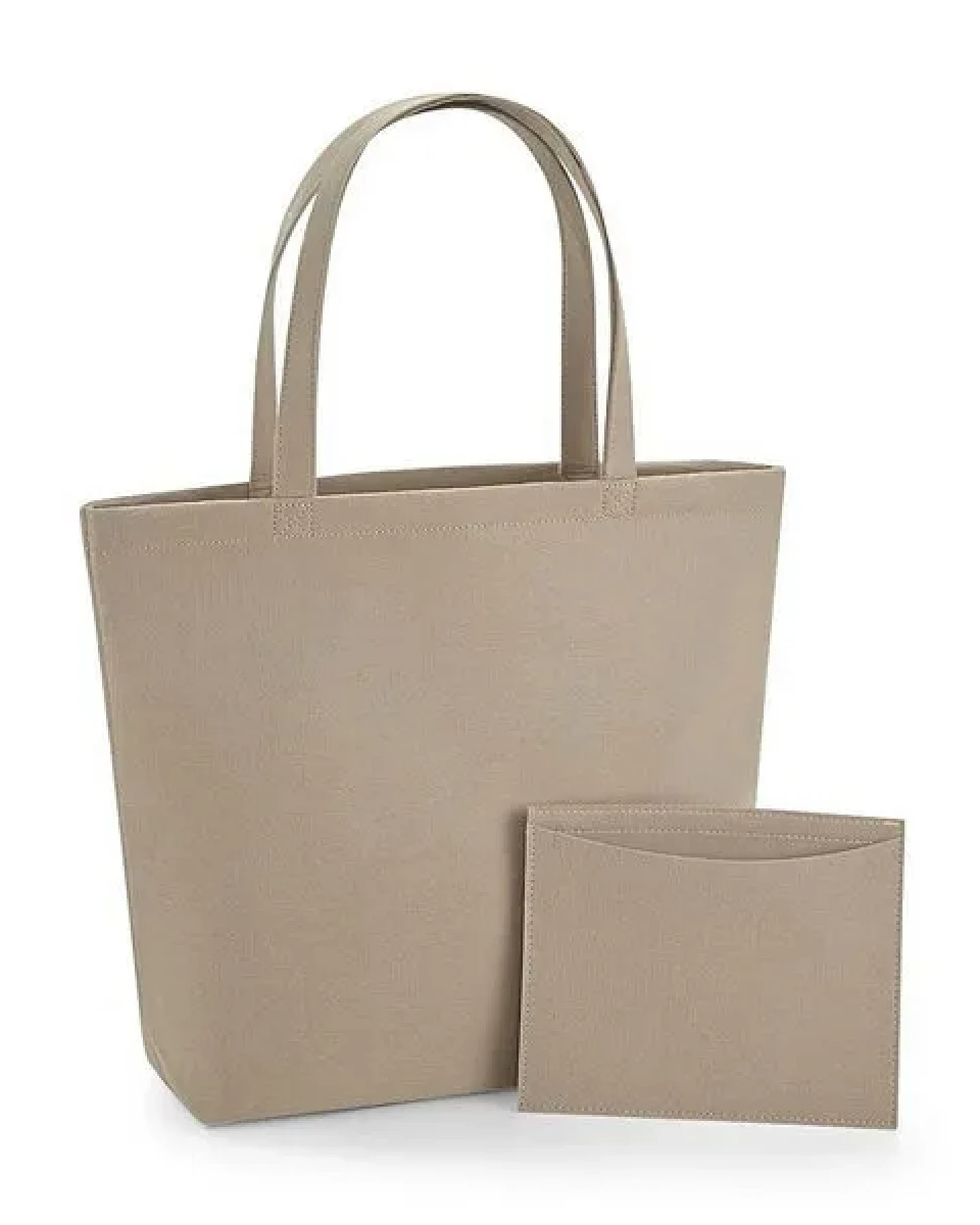 BagBase Filz Shopper Einkaufstasche Tasche Umhängetasche Filz aus recyceltem Polyester – Ansicht 4