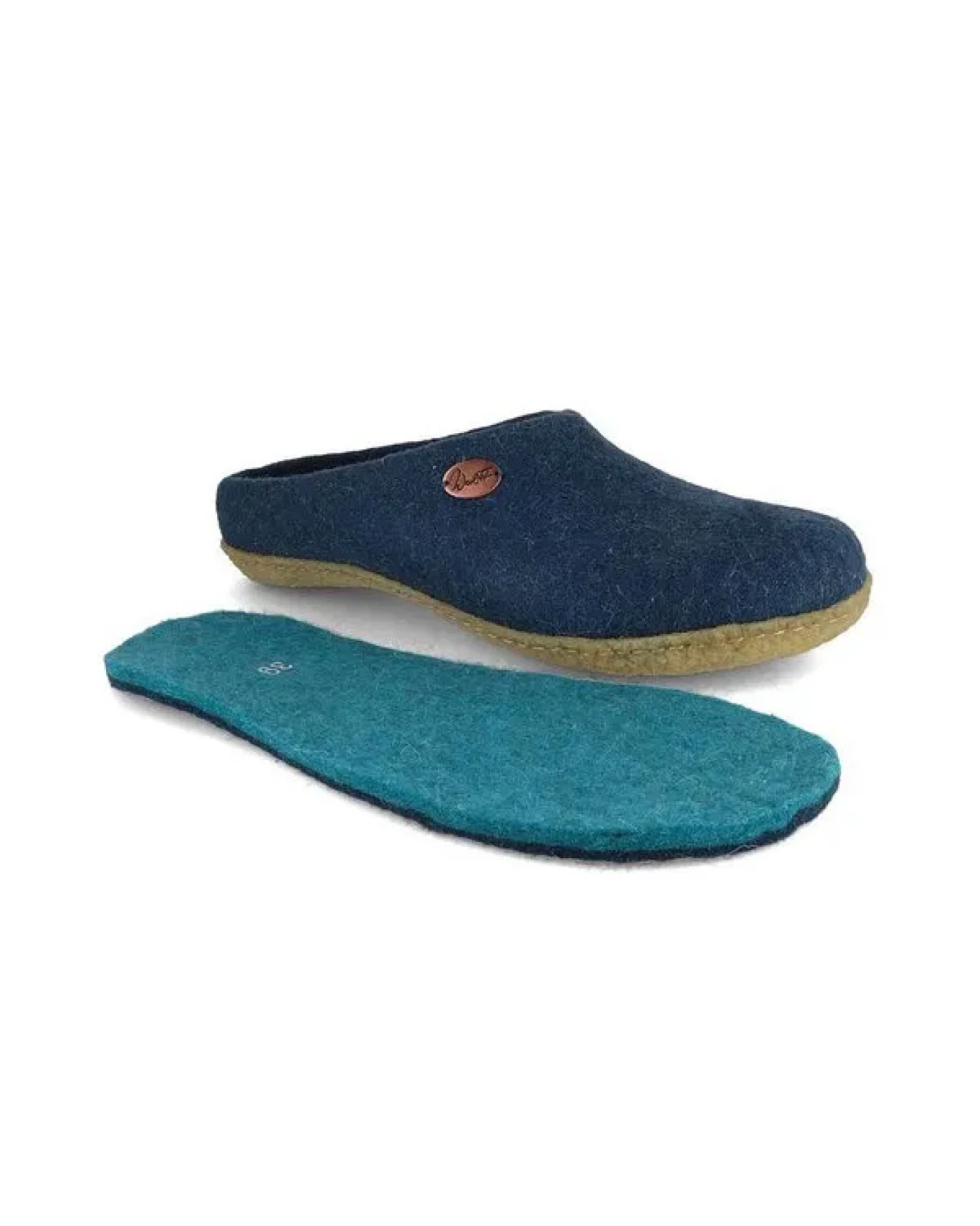 WoolFit Filzpantoffeln „Classic“ mit Naturgummisohle mit weichen Filzeinlagen – Ansicht 3