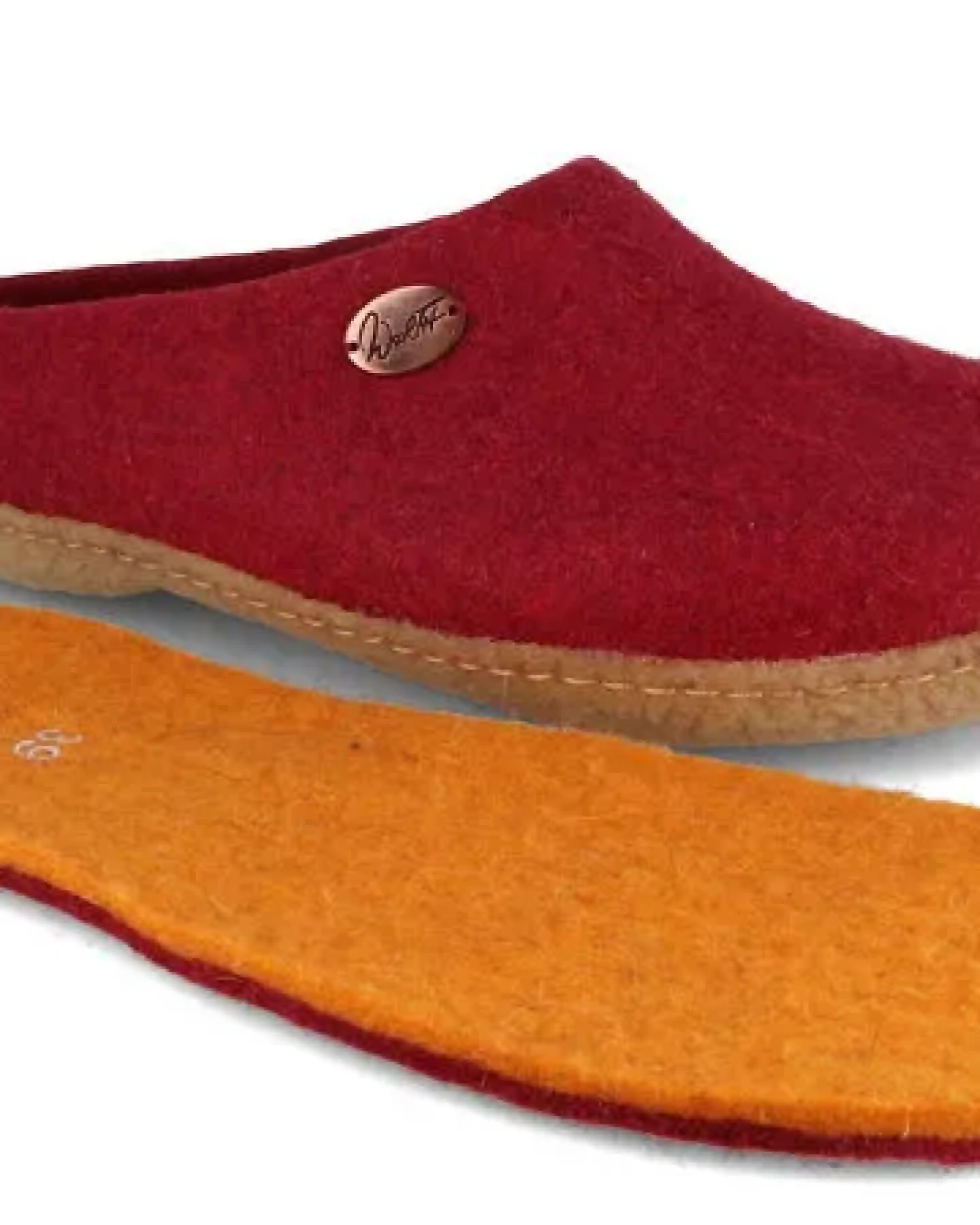 WoolFit Filzpantoffeln „Classic“ mit Naturgummisohle mit weichen Filzeinlagen – Ansicht 4