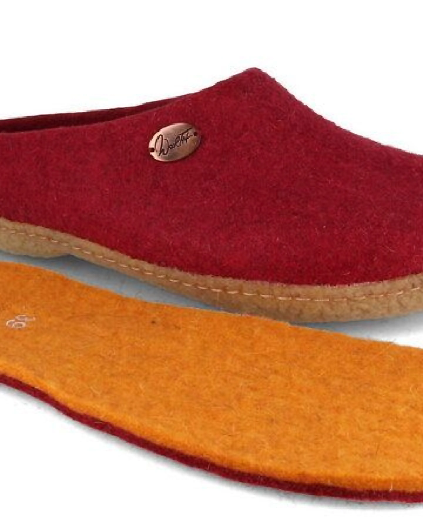 WoolFit Filzpantoffeln „Classic“ mit Naturgummisohle mit weichen Filzeinlagen – Ansicht 4