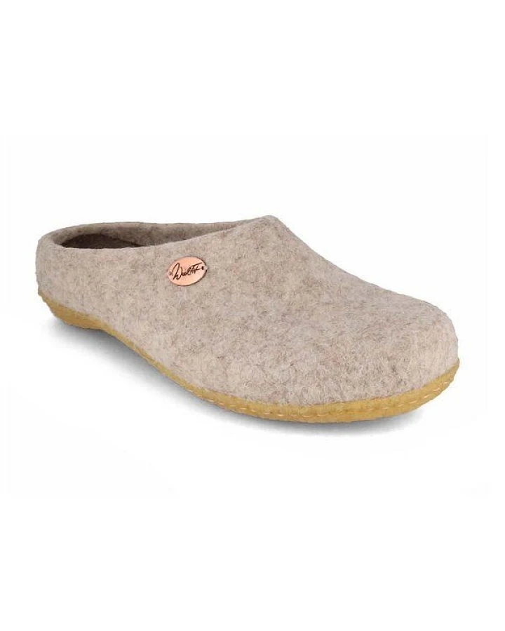 WoolFit Filzpantoffeln „Classic“ mit Naturgummisohle mit weichen Filzeinlagen