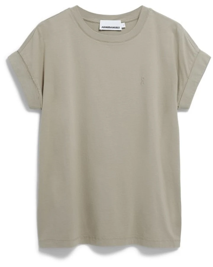 ARMEDANGELS - Women's Idaa Logo - T-Shirt Gr M grau