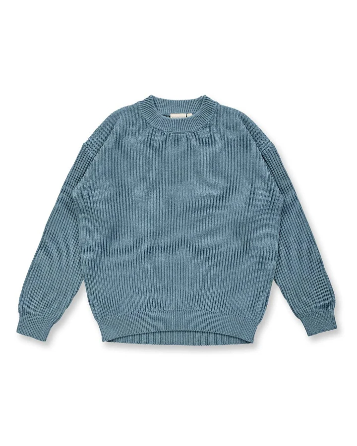 Strickpullover für Damen in salbeigrün mélange, Modell FASSILA