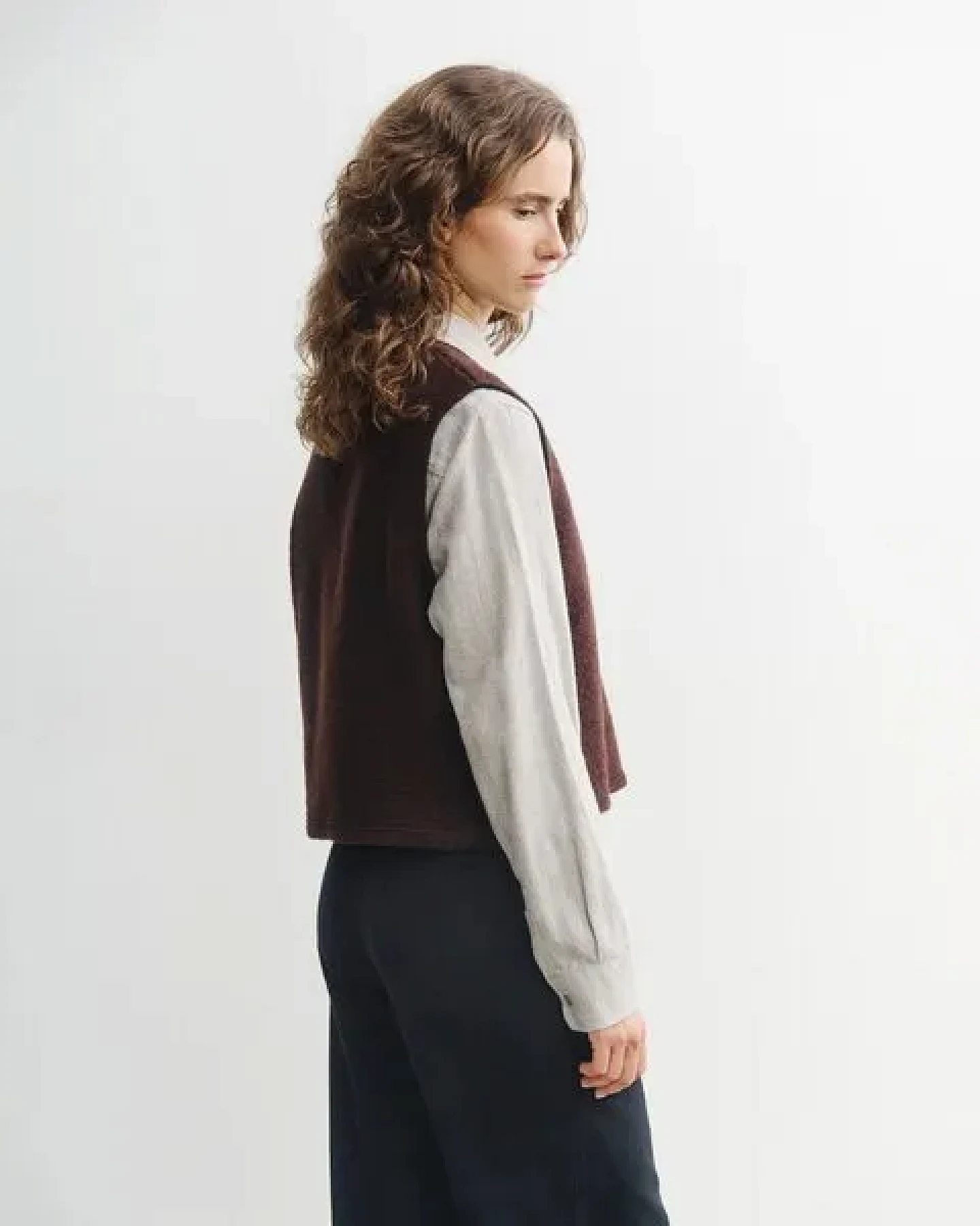 Rotholz Damen Weste - Cropped Vest – Ansicht 4
