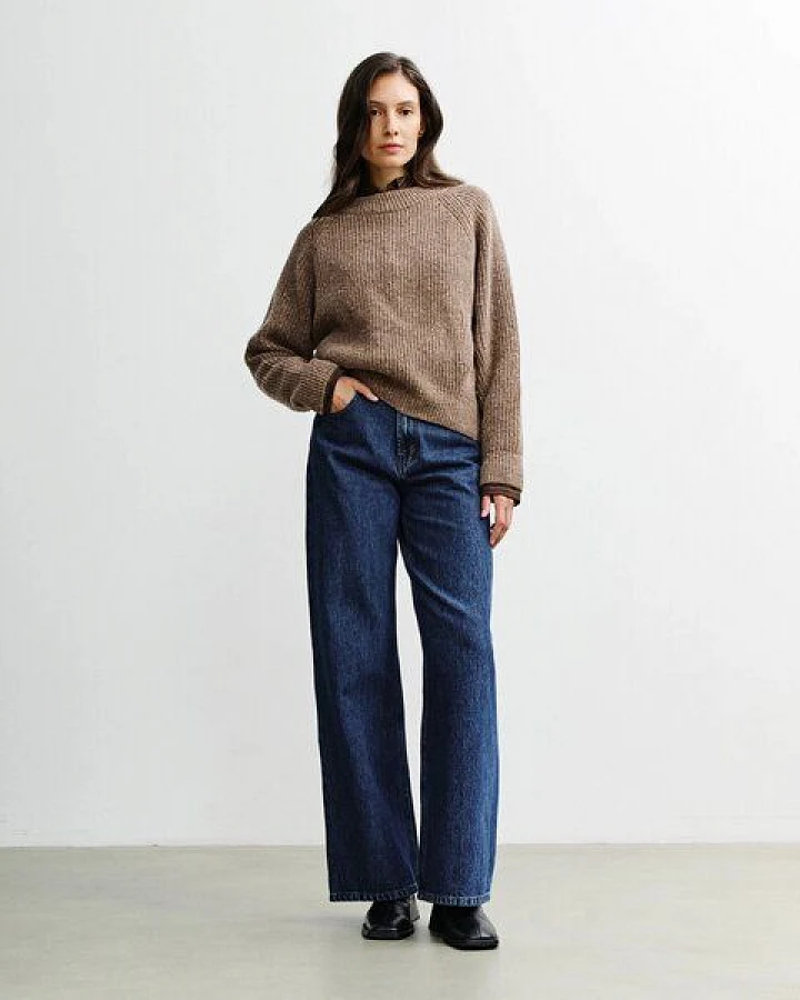 Rotholz Strickpullover - Women's Knit Sweater - aus einem Wolle/Nylon Mix