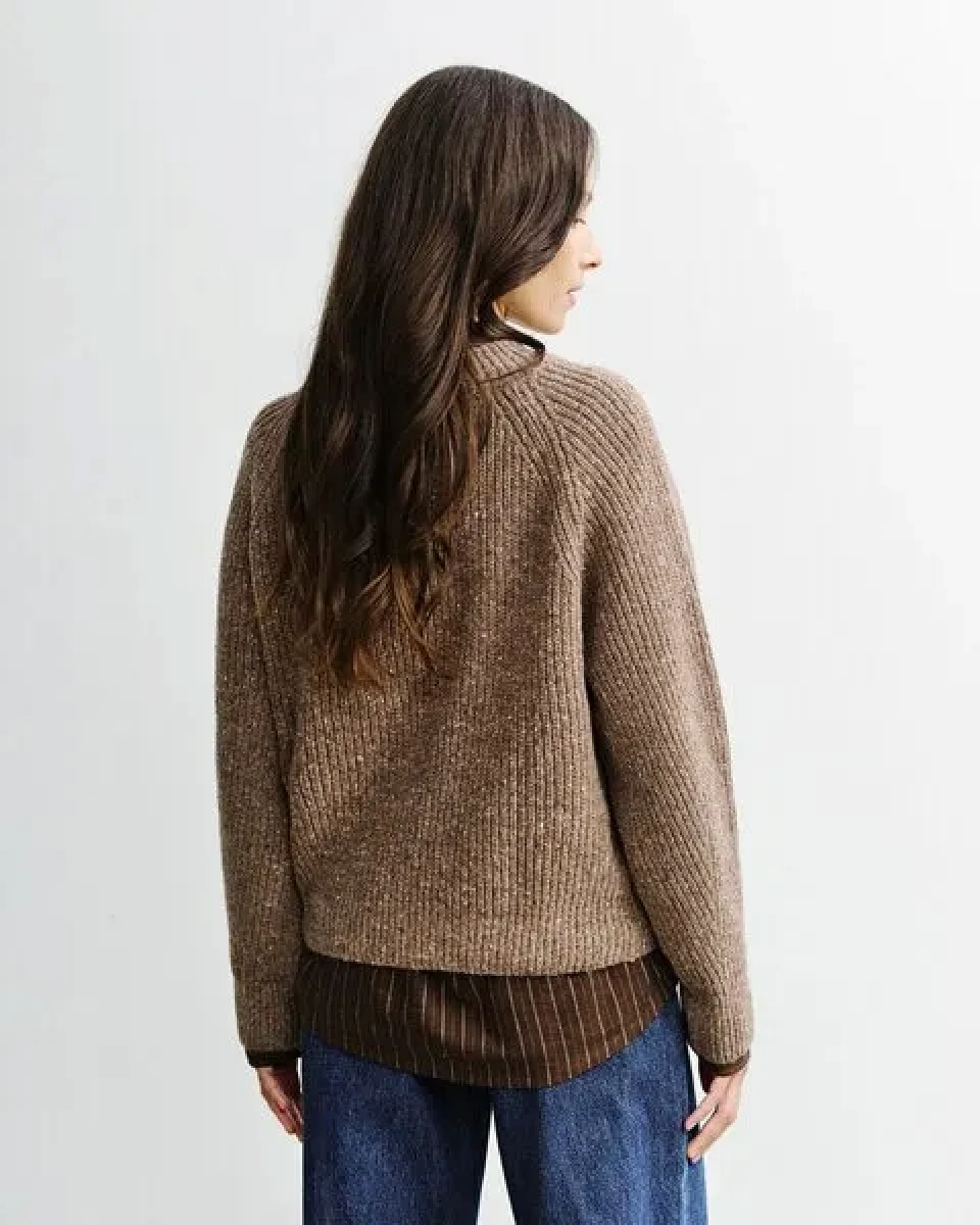 Rotholz Strickpullover - Women's Knit Sweater - aus einem Wolle/Nylon Mix – Ansicht 2