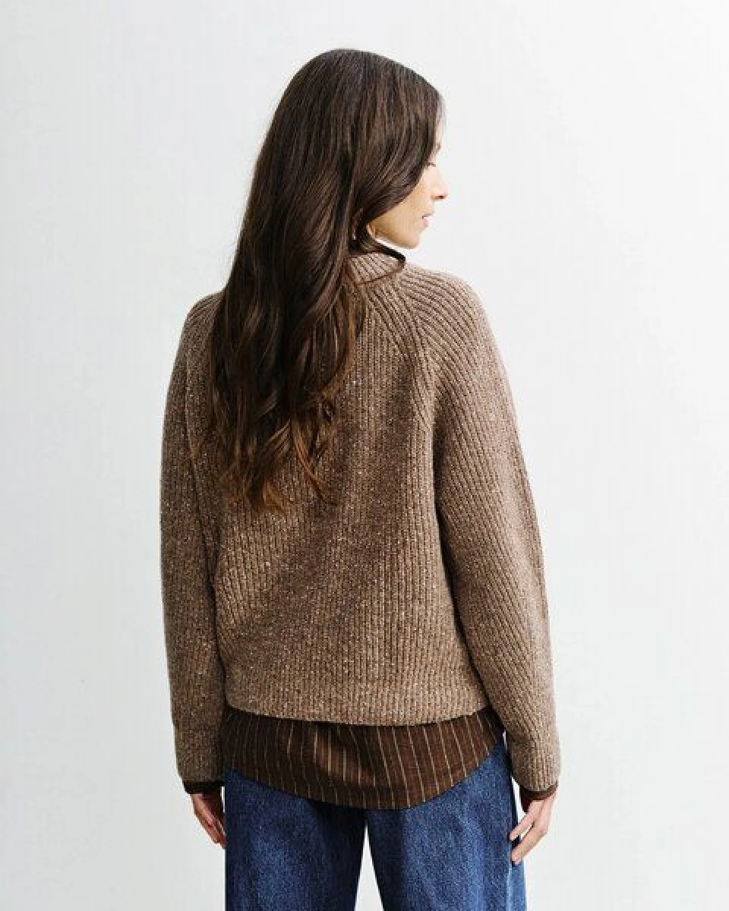 Rotholz Strickpullover - Women's Knit Sweater - aus einem Wolle/Nylon Mix – Ansicht 2