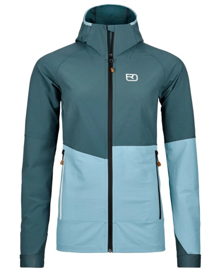Ortovox - Women's Punta Berrino Hooded Jacket - Softshelljacke Gr S türkis/blau