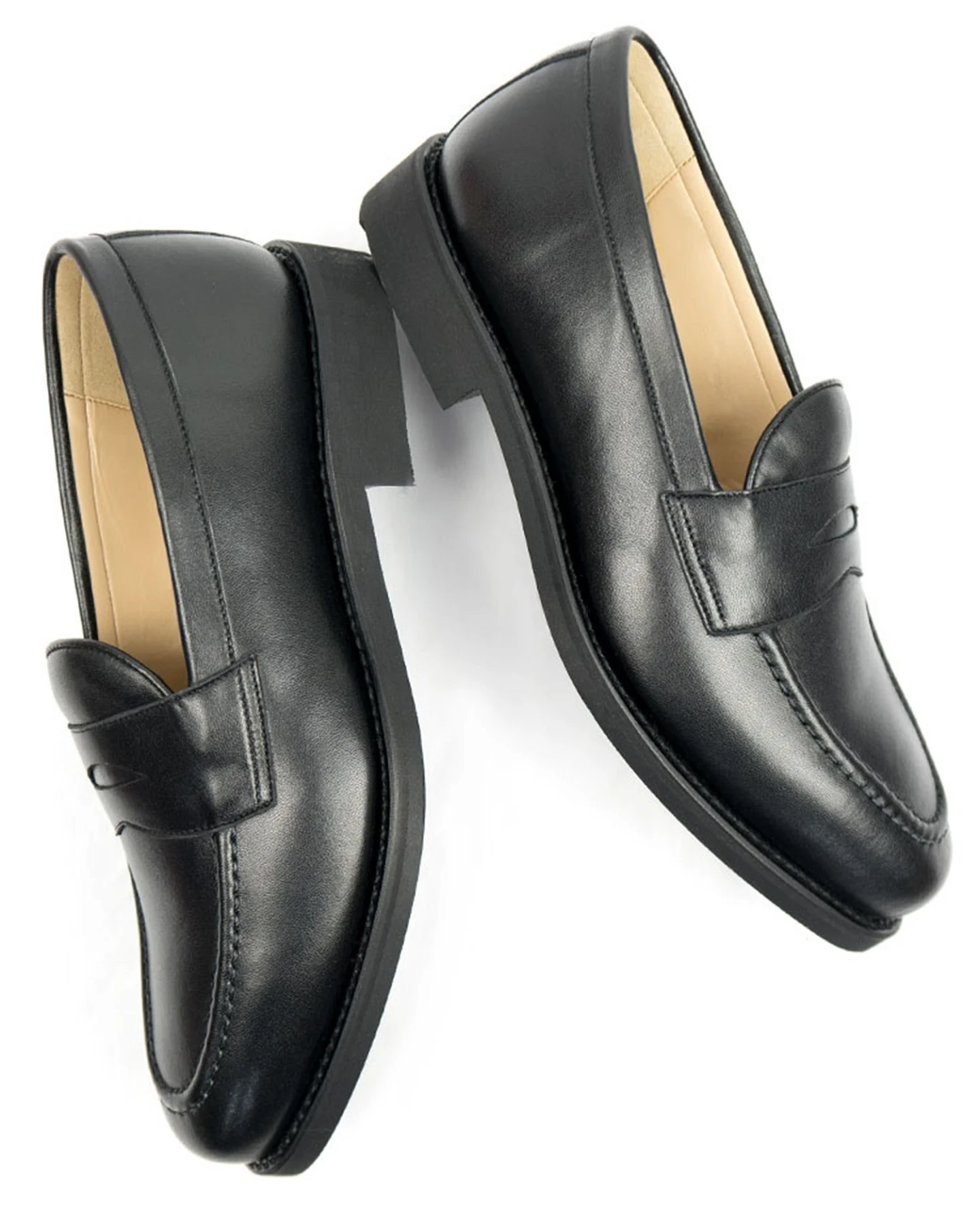 Will's Vegan Store Herren vegan Loafer Goodyear Welt Schwarz – Ansicht 2
