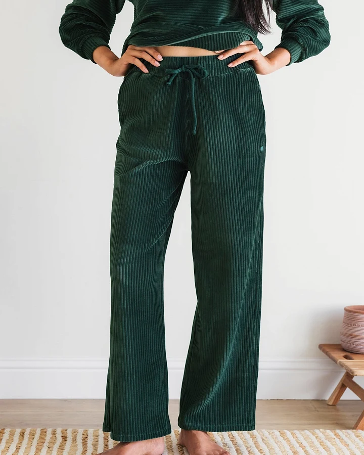 TWOTHIRDS Damen vegan Hose Abruka Dunkelgrün